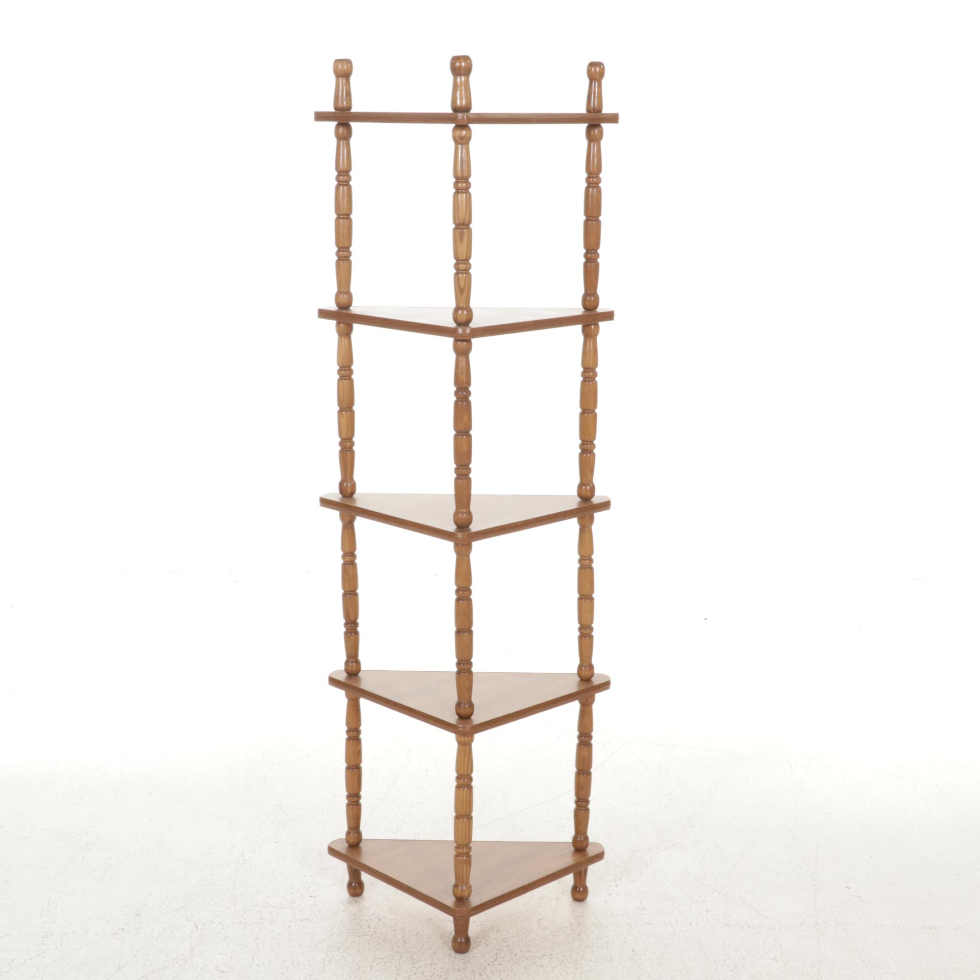 Early American Style Pine Side with Oak Laminate Corner