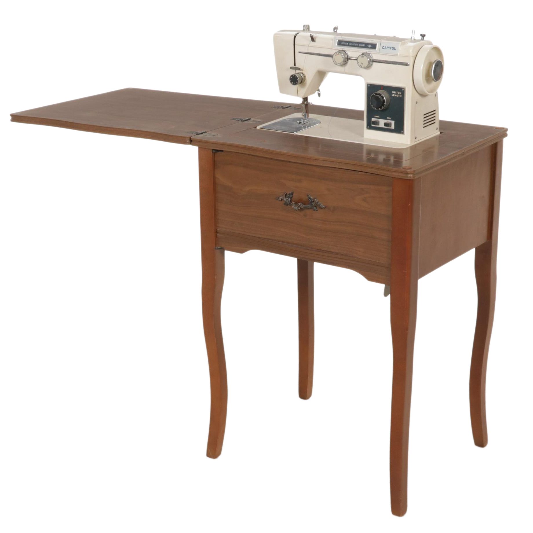 Capitol Model 600 Sewing Machine in Laminate 1960s EBTH