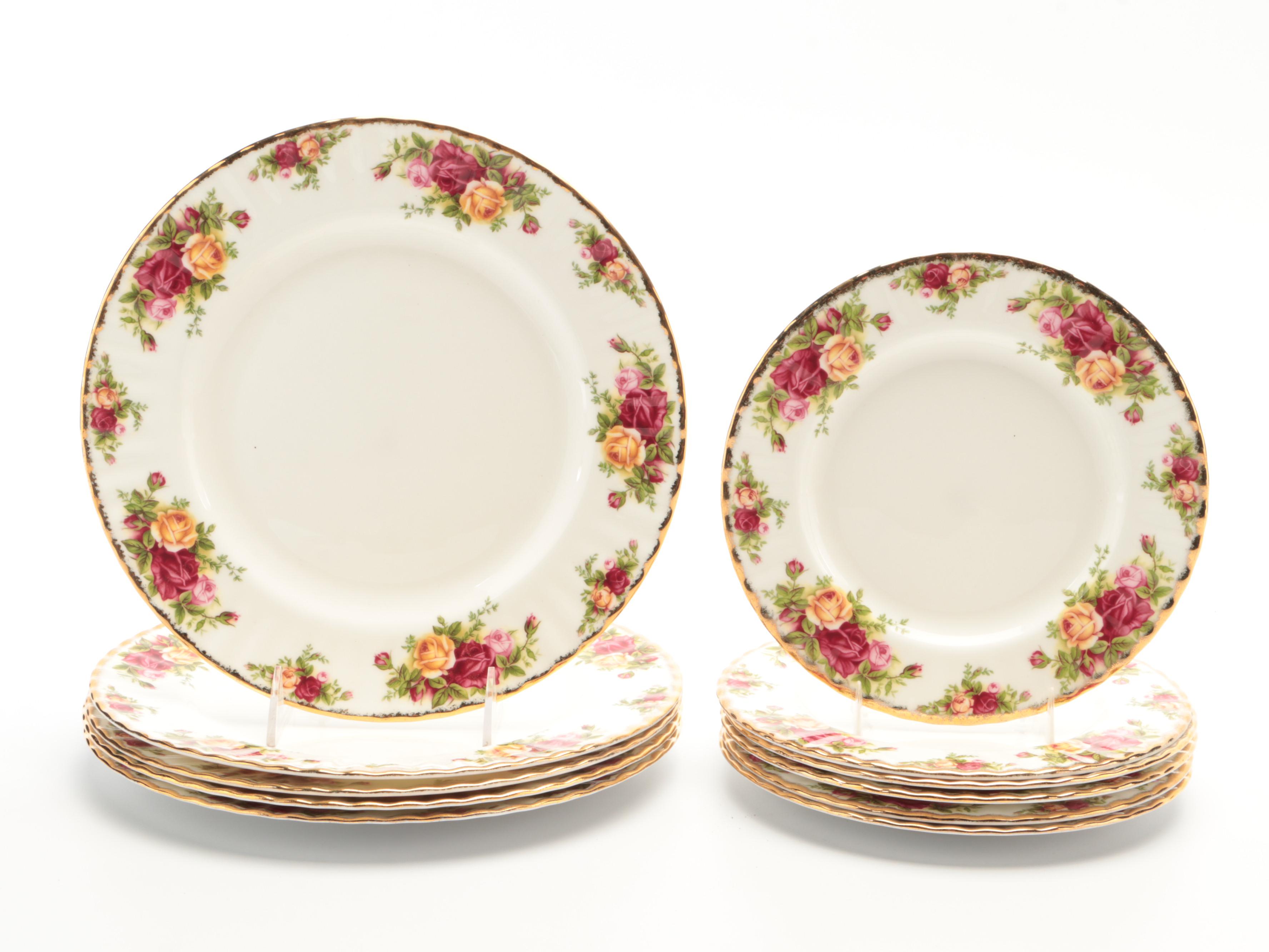 Royal Albert "Old Country Roses" Dinnerware with Biscuit Barrel and