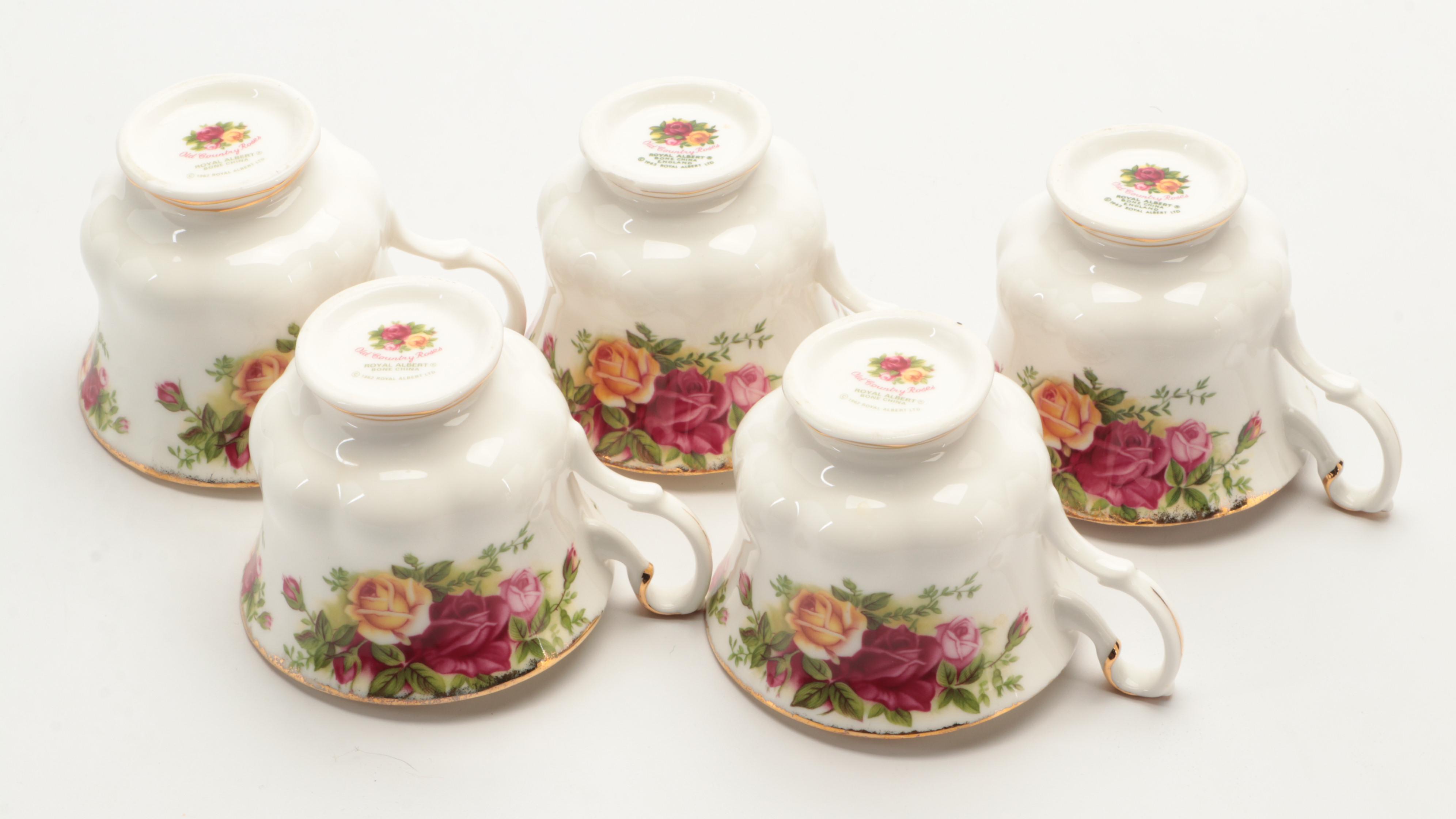 Royal Albert "Old Country Roses" Dinnerware with Biscuit Barrel and