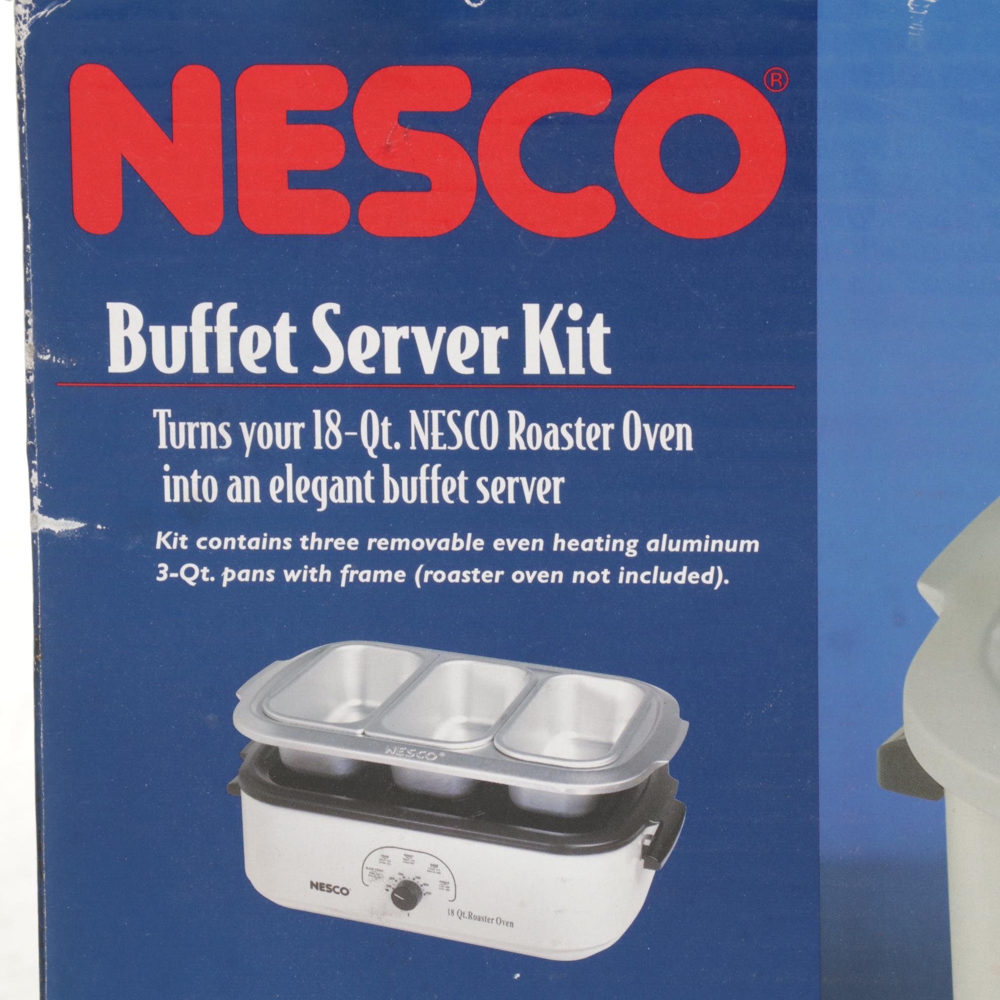 Nesco Portable Convection Roasting Oven with Buffet Server Kit, Pans