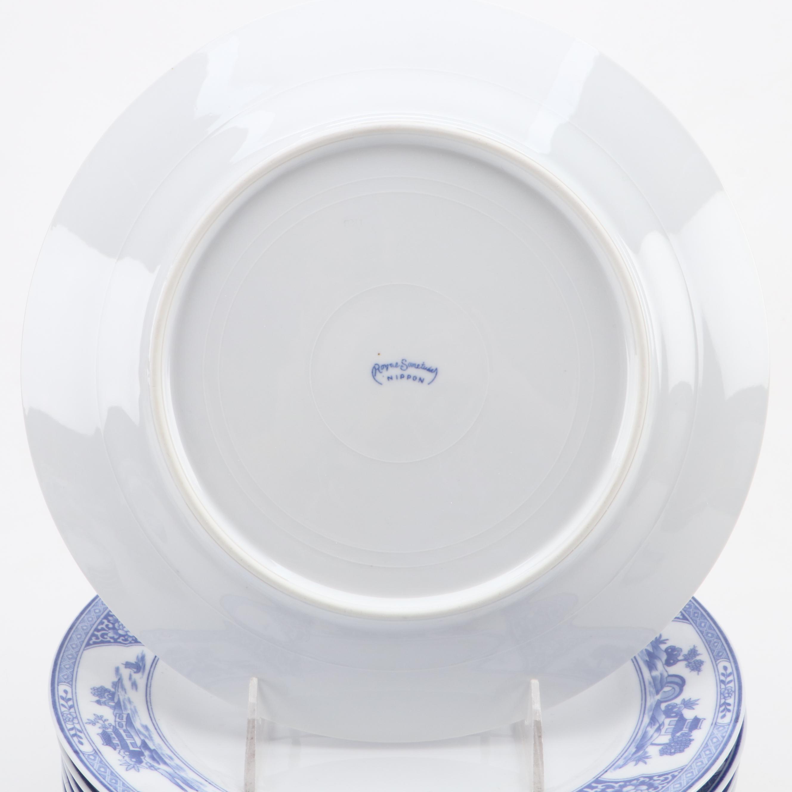 Royal Sometuke Blue and White Porcelain Dinnerware, circa 1906 EBTH