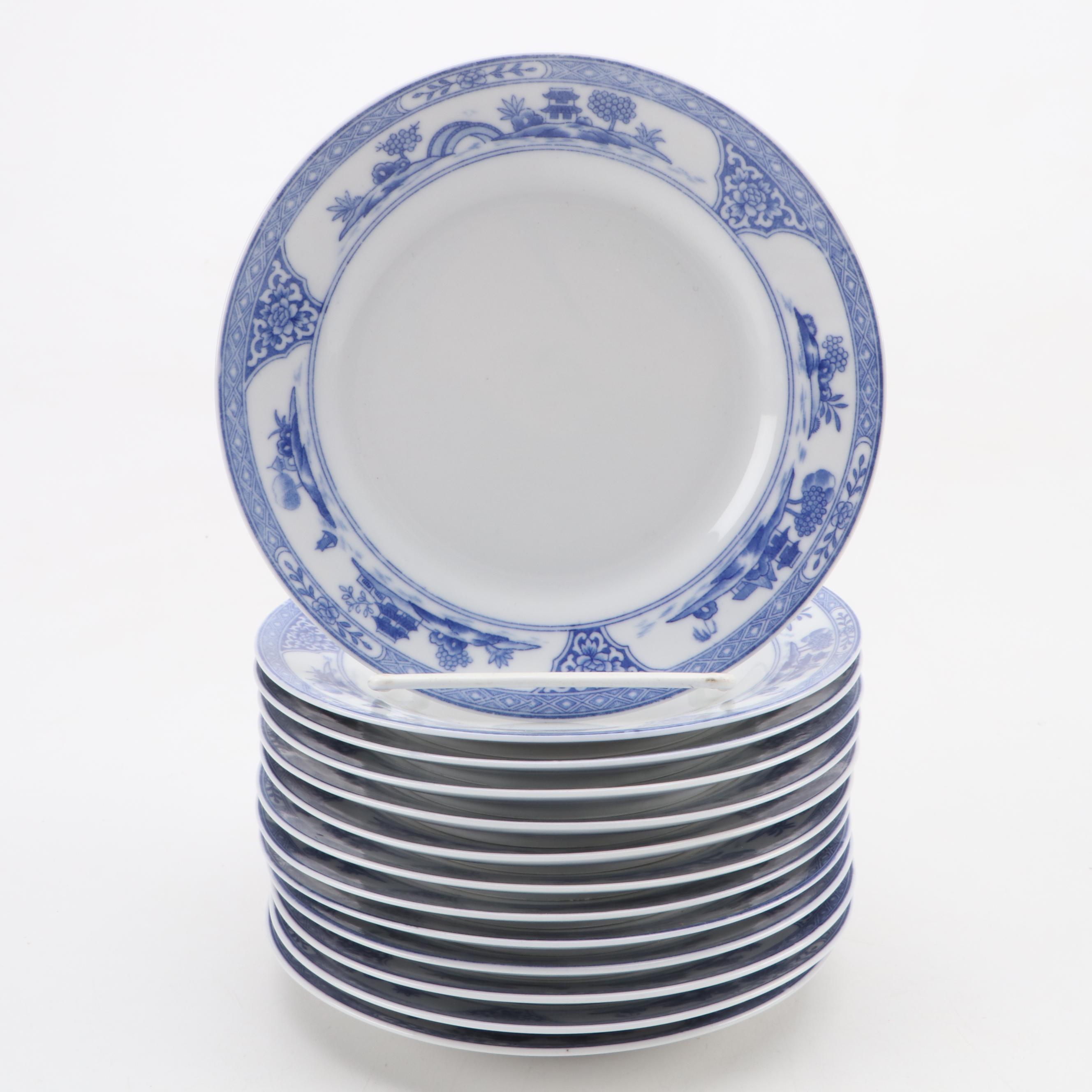Royal Sometuke Blue and White Porcelain Dinnerware, circa 1906 EBTH