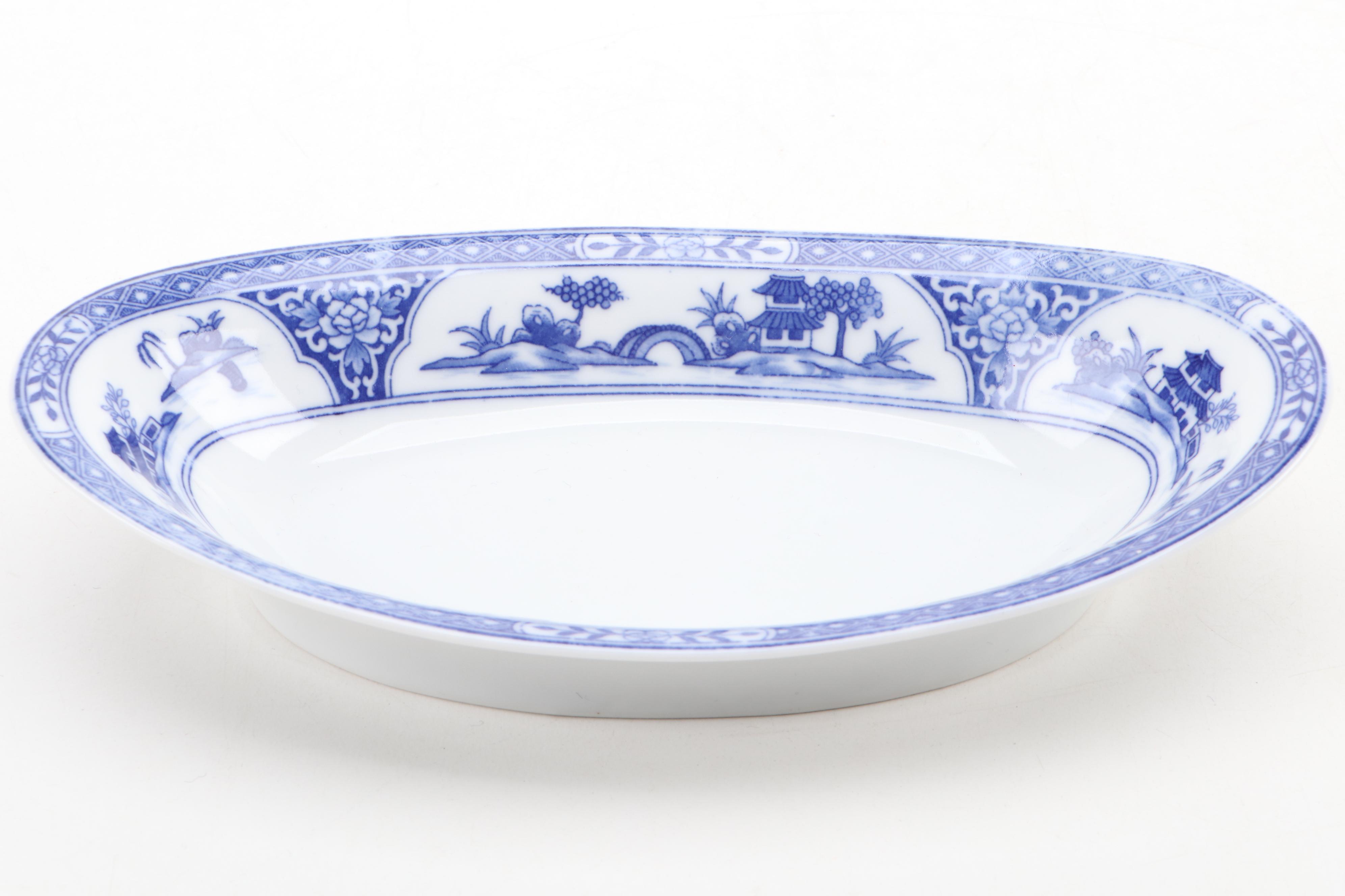 Royal Sometuke Blue and White Porcelain Dinnerware, circa 1906 EBTH