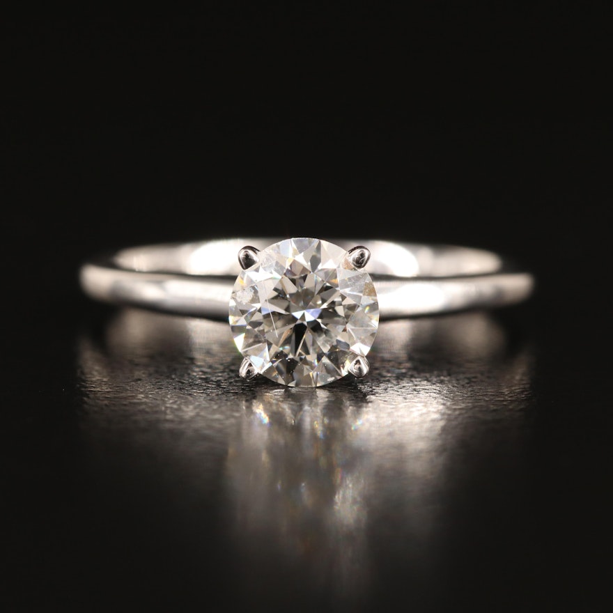 14K 0.85 CT Lab Grown Diamond Solitaire Ring