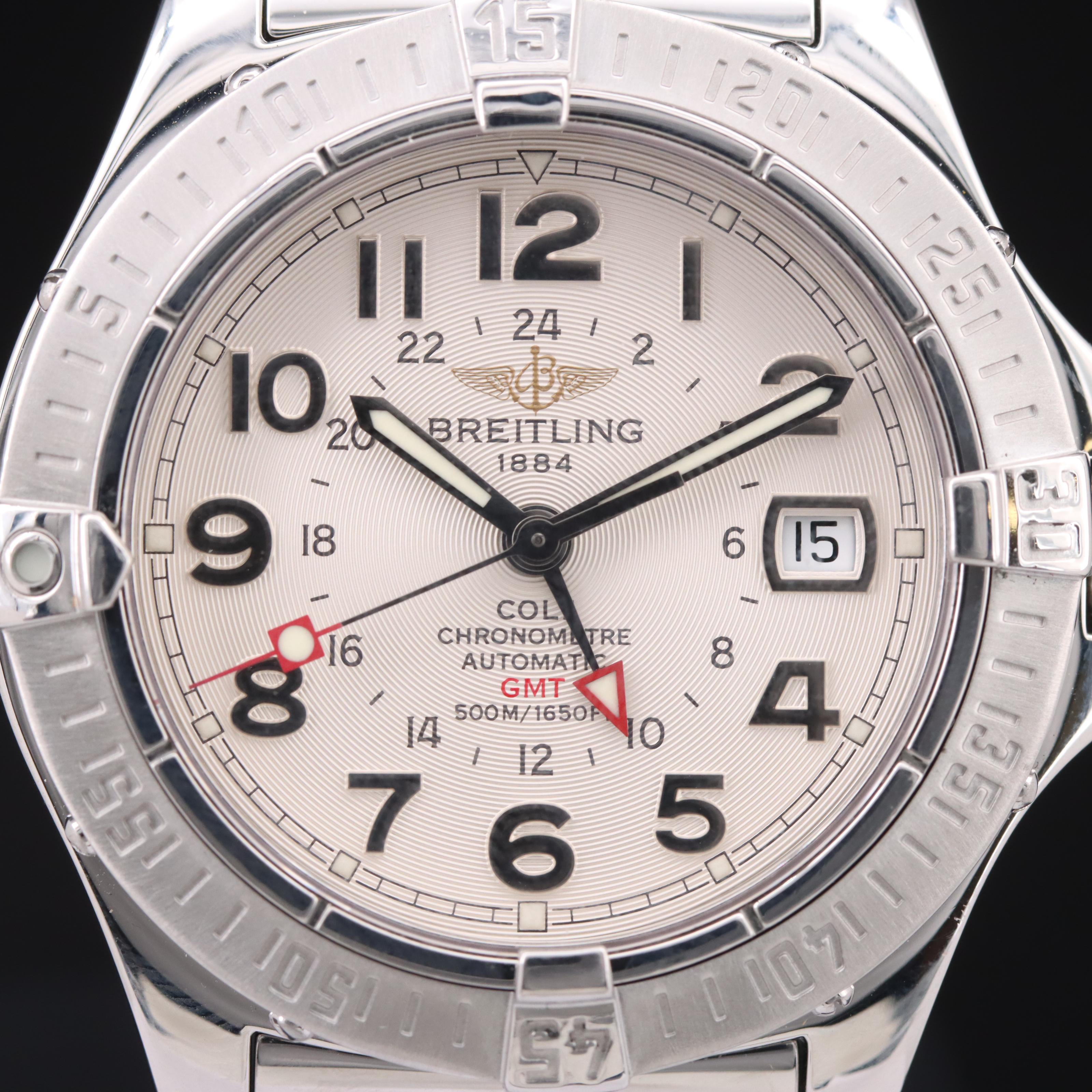Breitling Colt GMT 500m Steel 40.5mm Automatic Wristwatch | EBTH