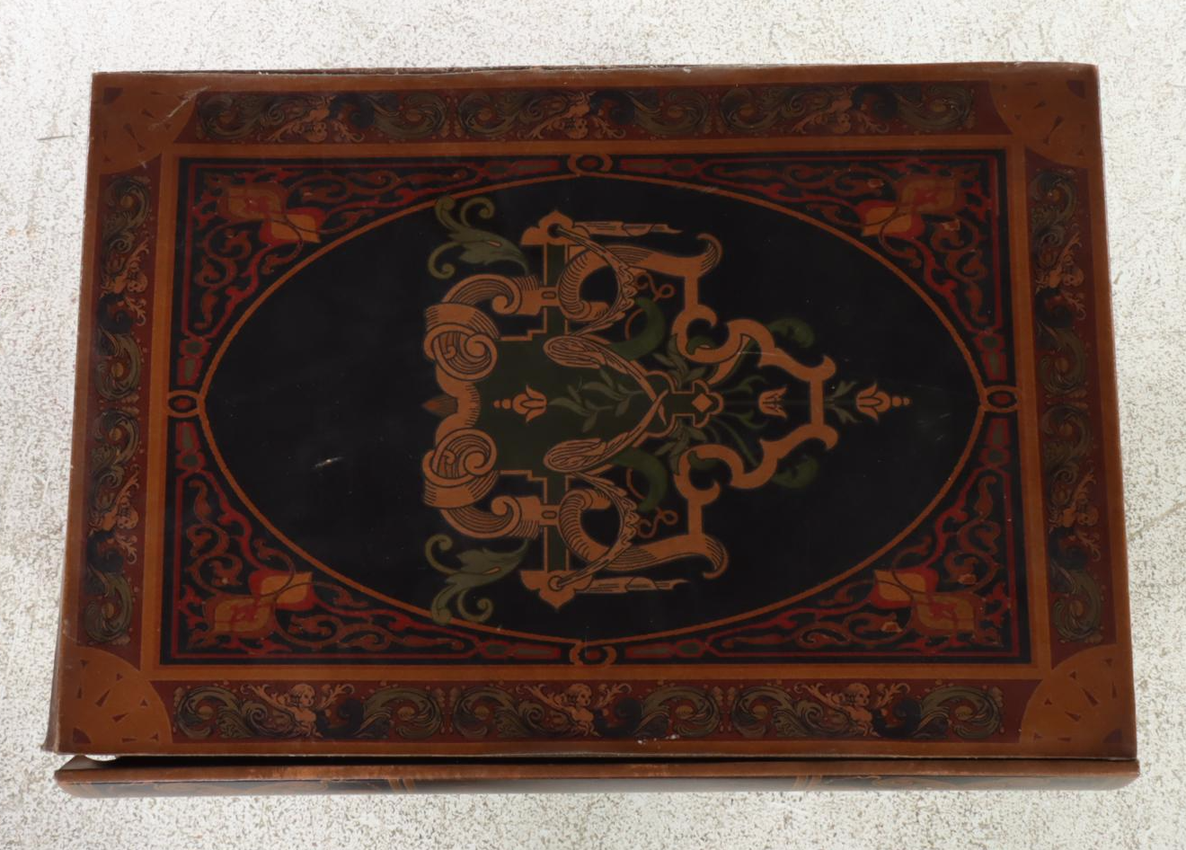 Hobby Lobby FauxLeather FourDrawer "Stacked Books" Side Table EBTH