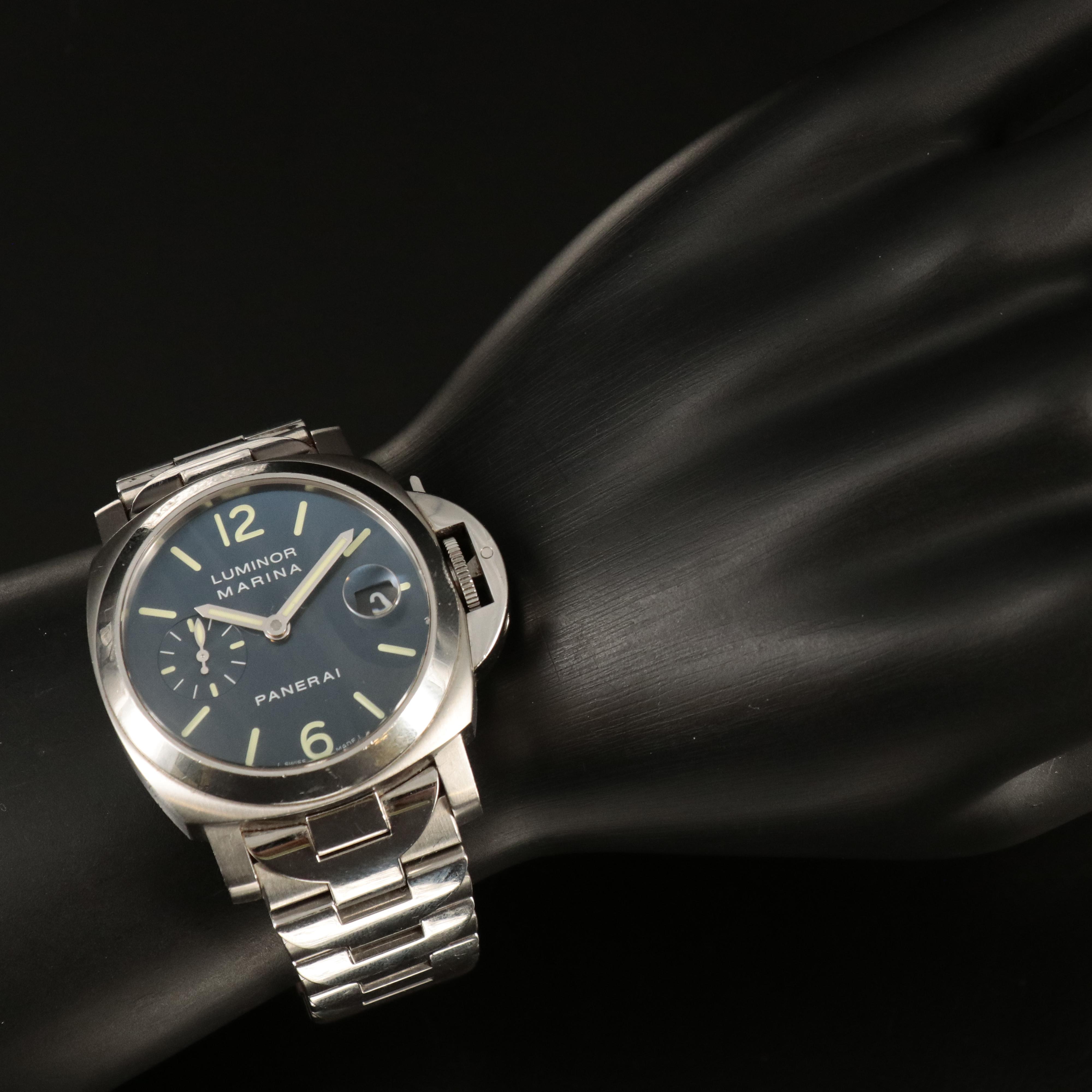 2006 Panerai Luminor Marina Blue Dial Wristwatch | EBTH