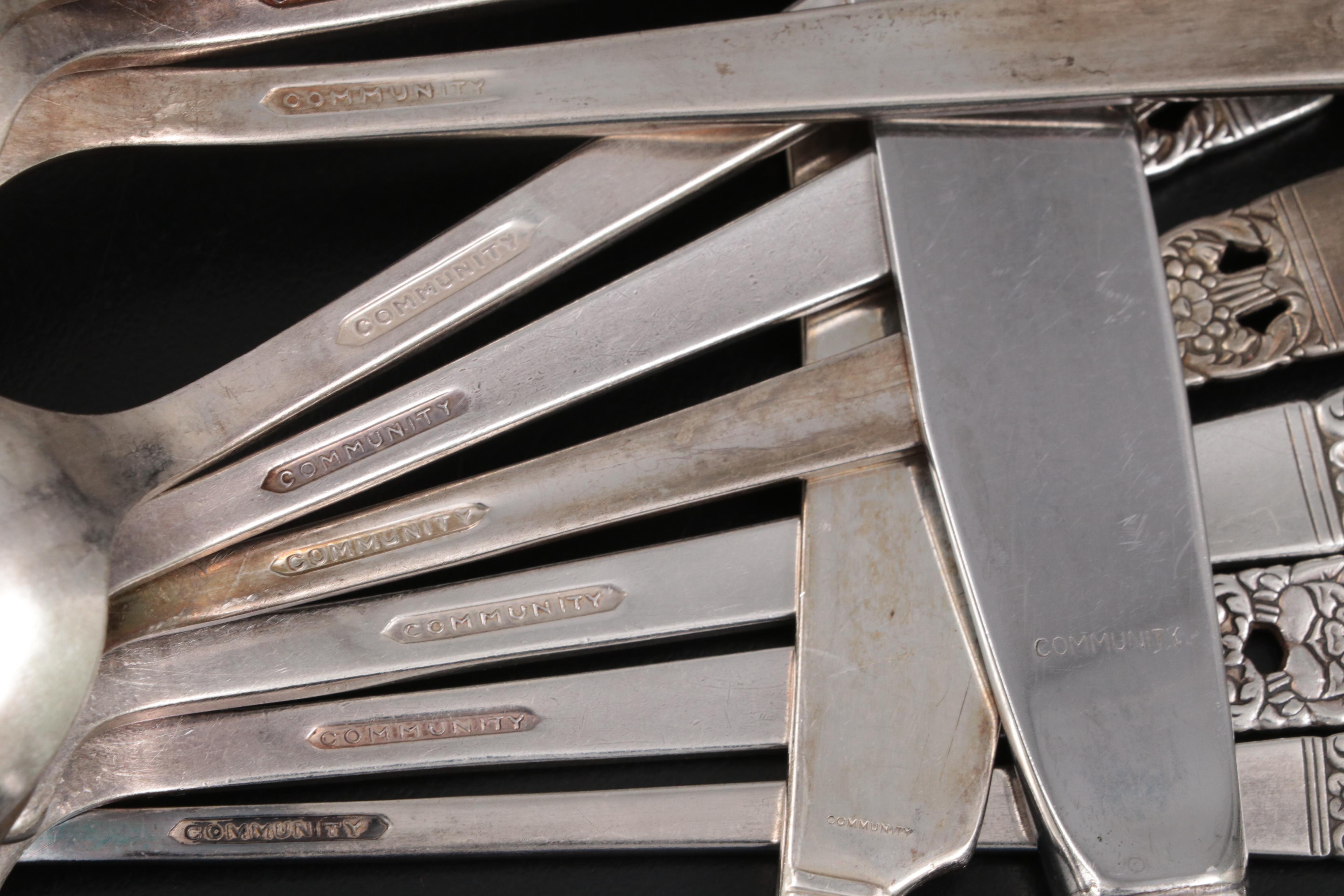 Oneida Community Silver Plate "Coronation" Flatware and Serving