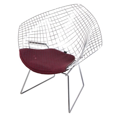 Harry Bertoia for Knoll Little Diamond Chromed Metal Chair