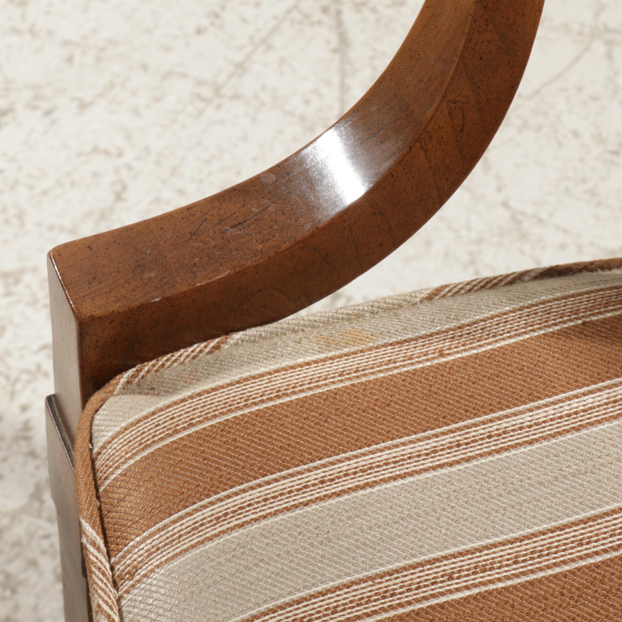 White Furniture Italian Neoclassical Style Dining Table and Cane Back