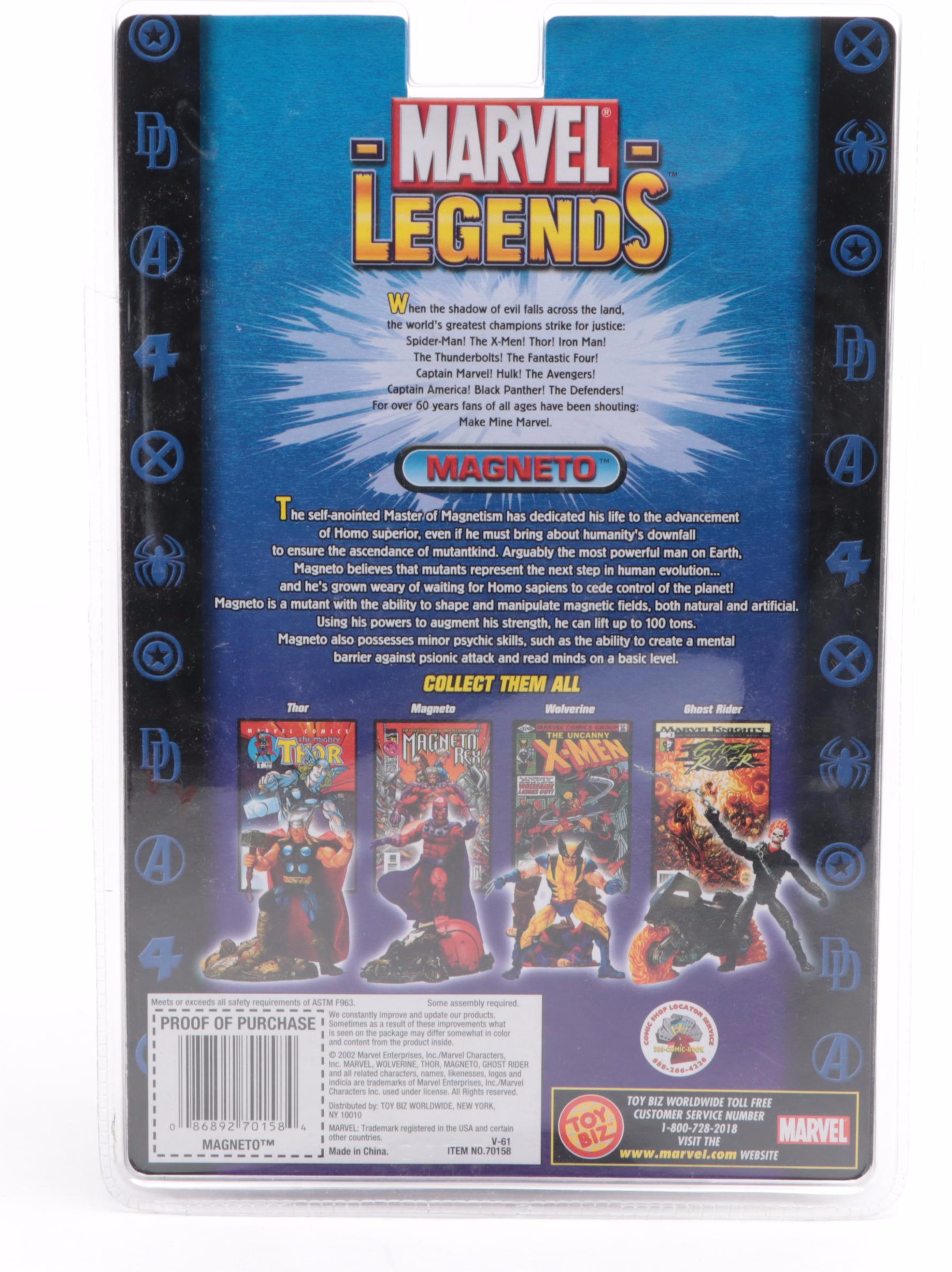 Marvel Legends Action Figures with Comic Book in Original Packaging