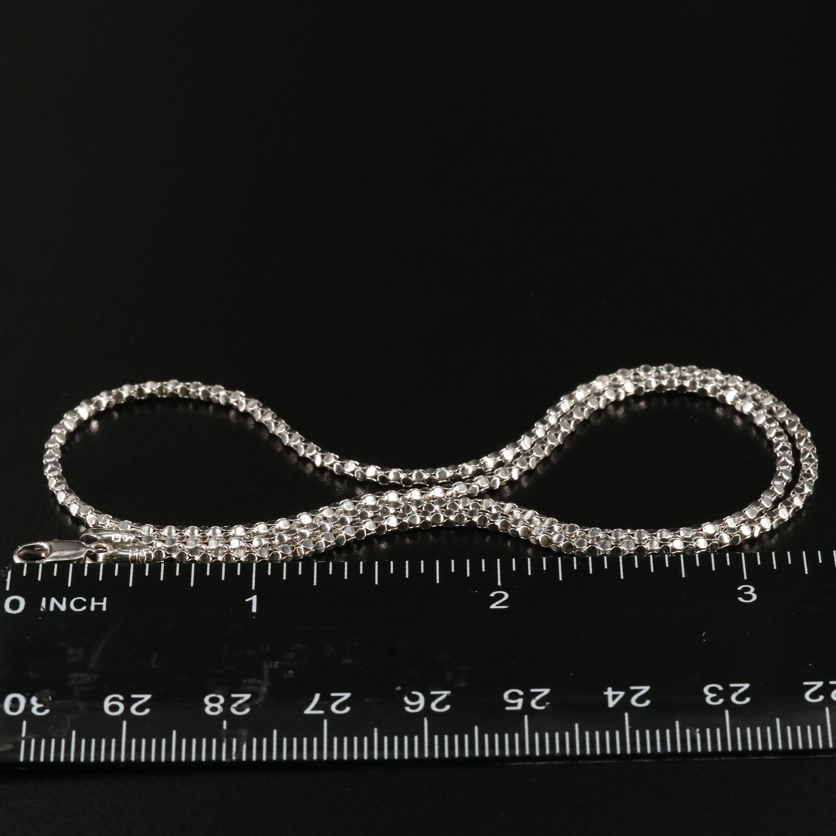 14K Popcorn Chain Necklace | EBTH