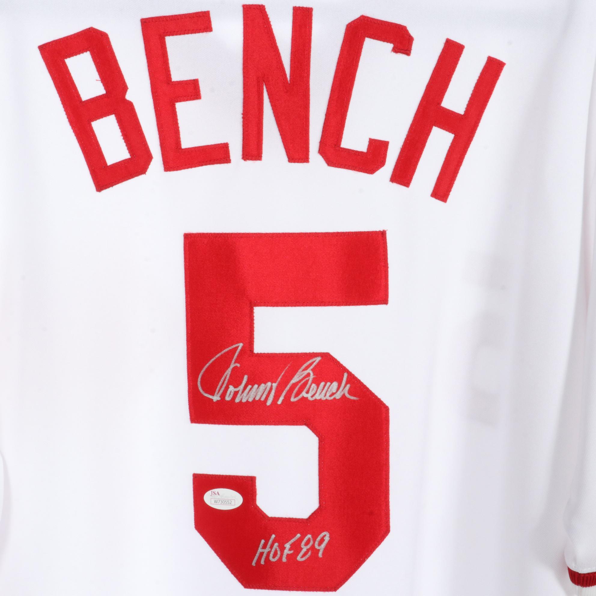 Cincinnati Reds "The Great Eight" Signed Stitched Jerseys, Pete Rose ...