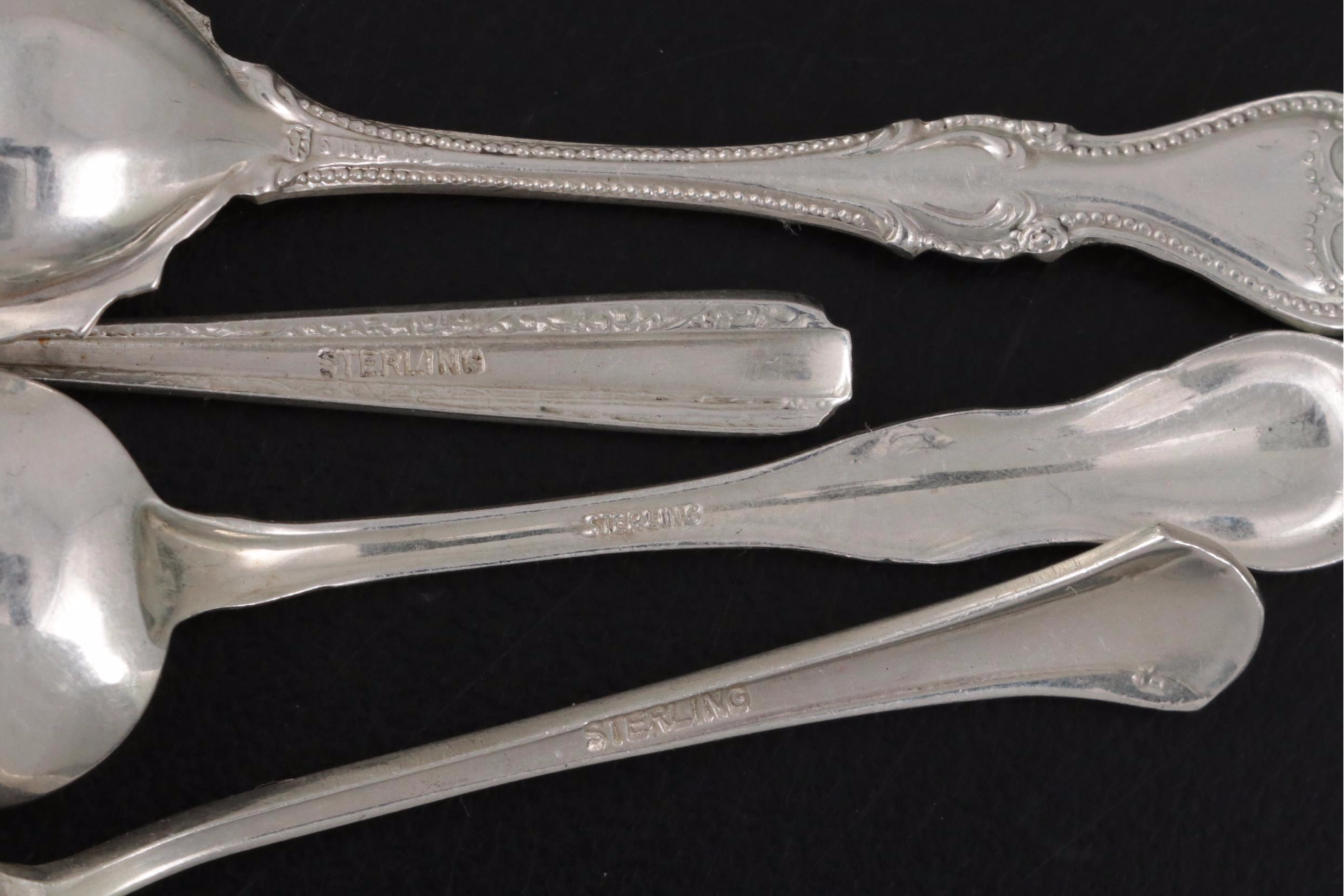 Sterling Silver Spoons and Forks EBTH