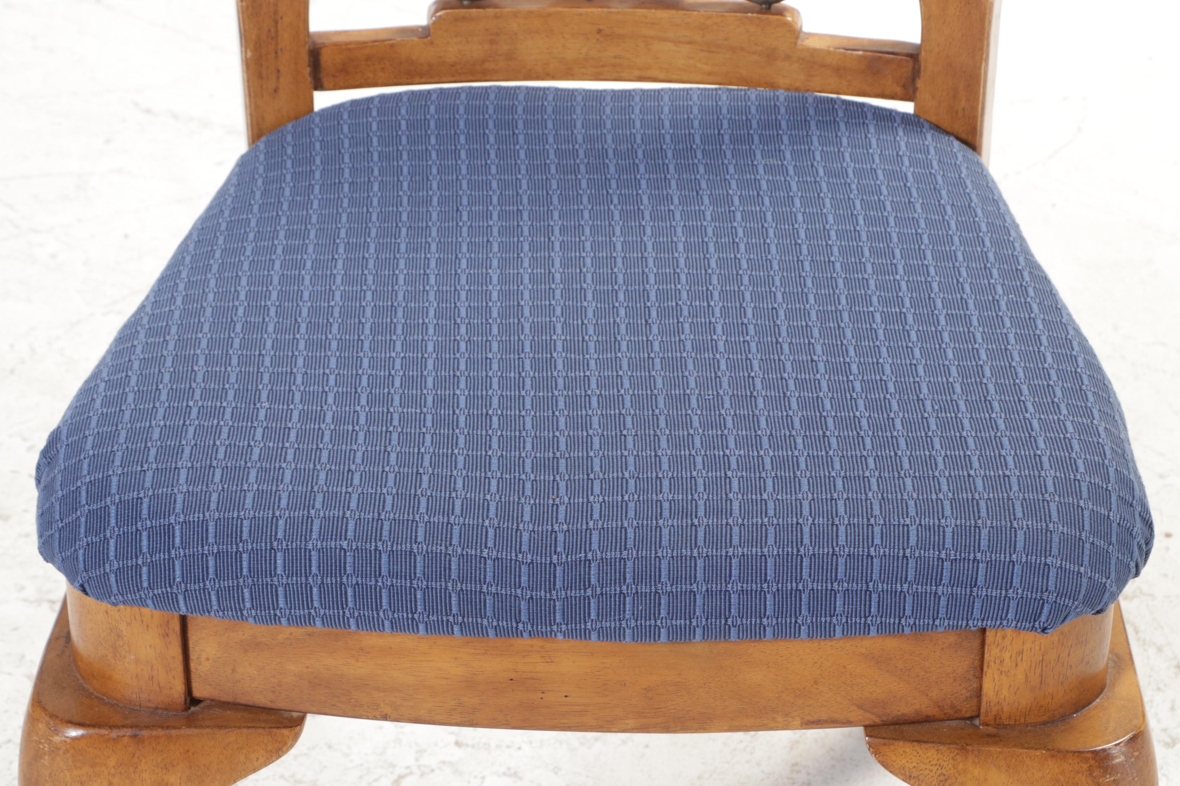 Four Ashley Furniture MetalMounted Hardwood Dining Side Chairs EBTH