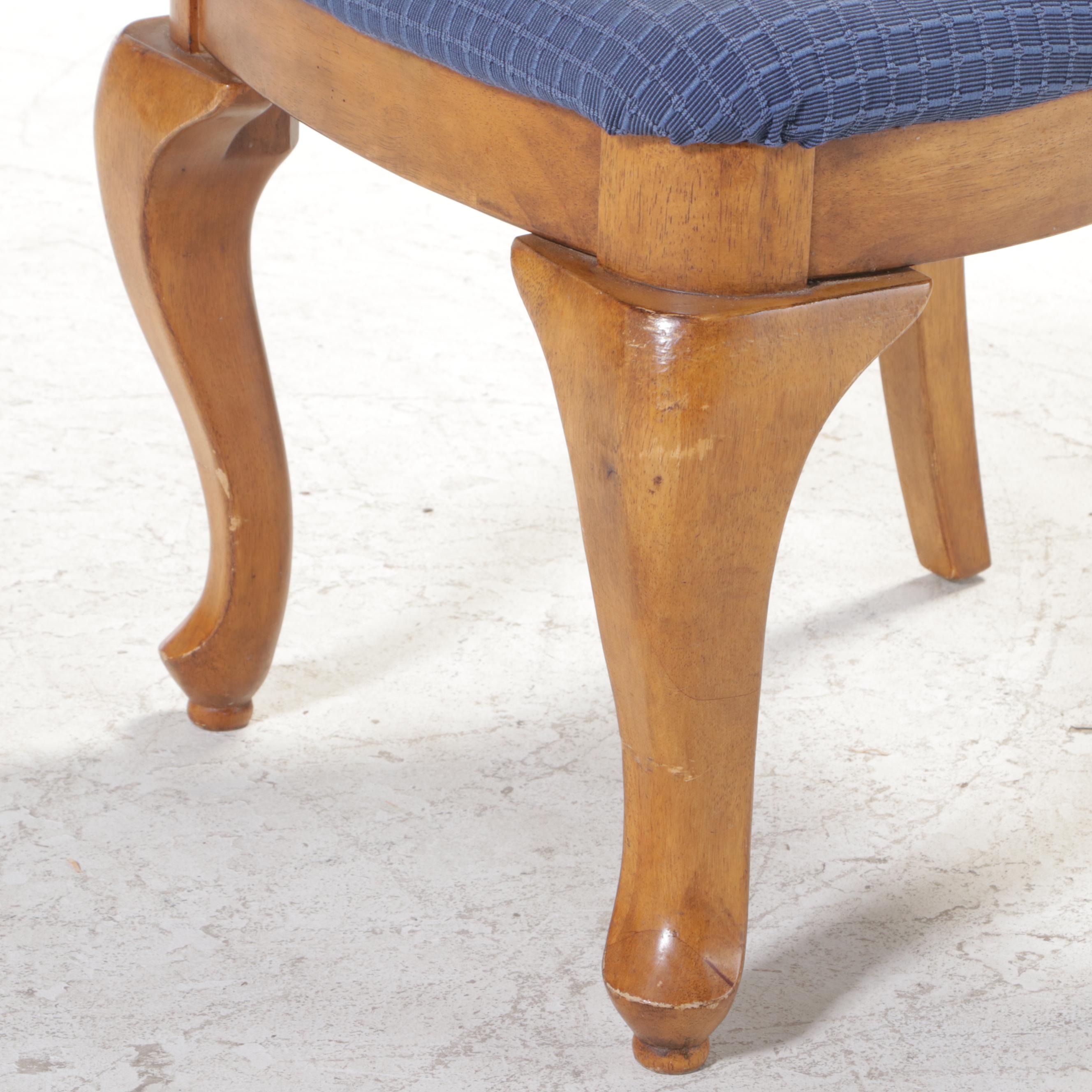 Four Ashley Furniture MetalMounted Hardwood Dining Side Chairs EBTH