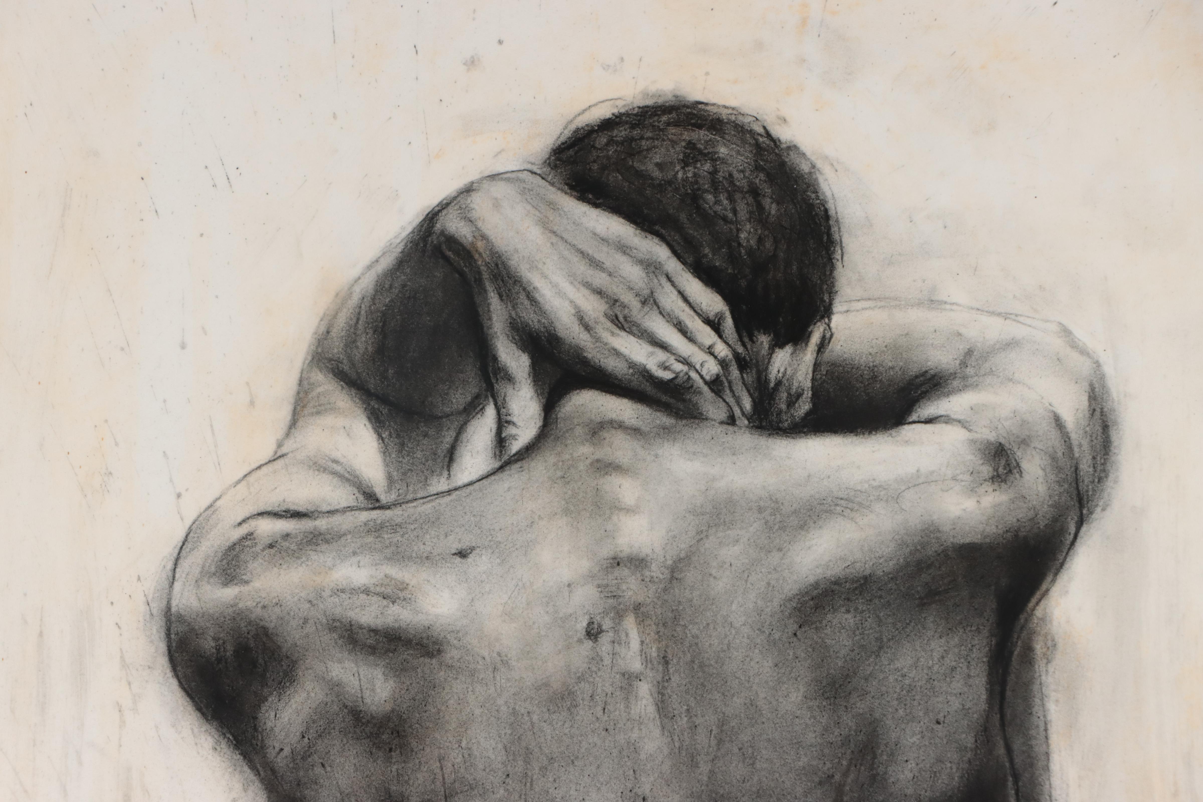 Mixed Media Charcoal Figure Drawing EBTH