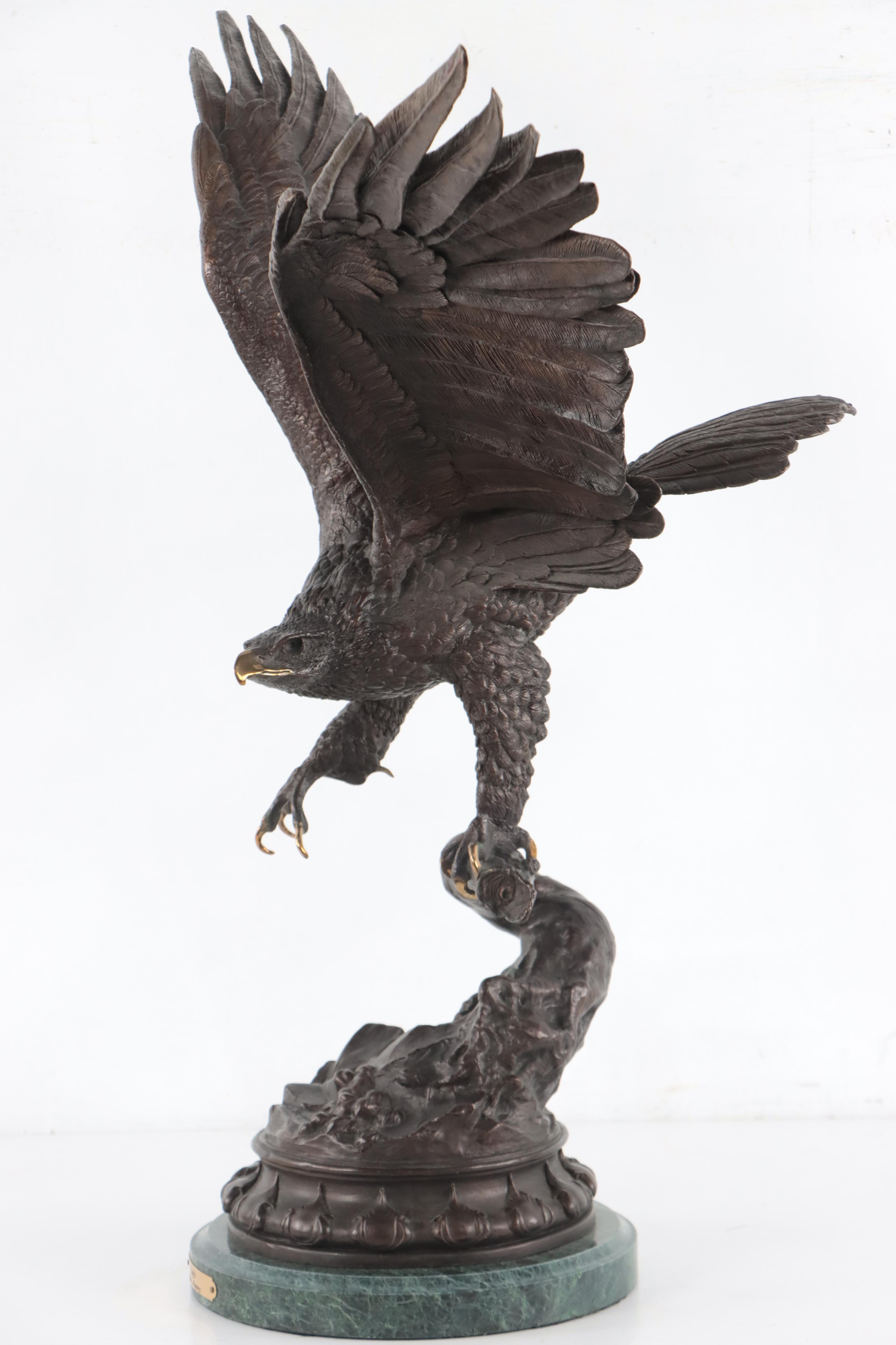 Jules Moigniez Bronze Sculpture "Eagle" EBTH