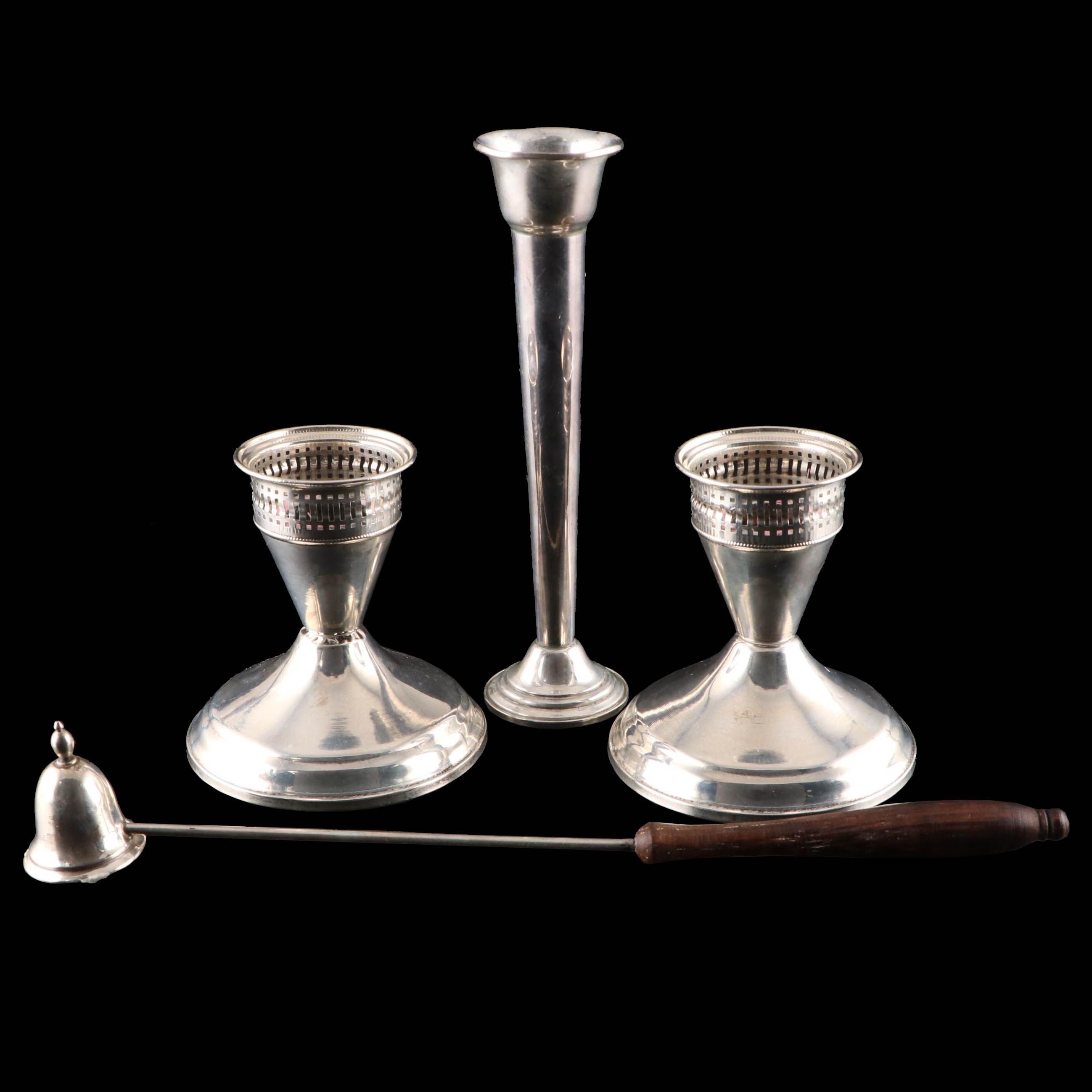 Duchin Creation with Other Sterling Silver Candle Holders, Vase and More EBTH