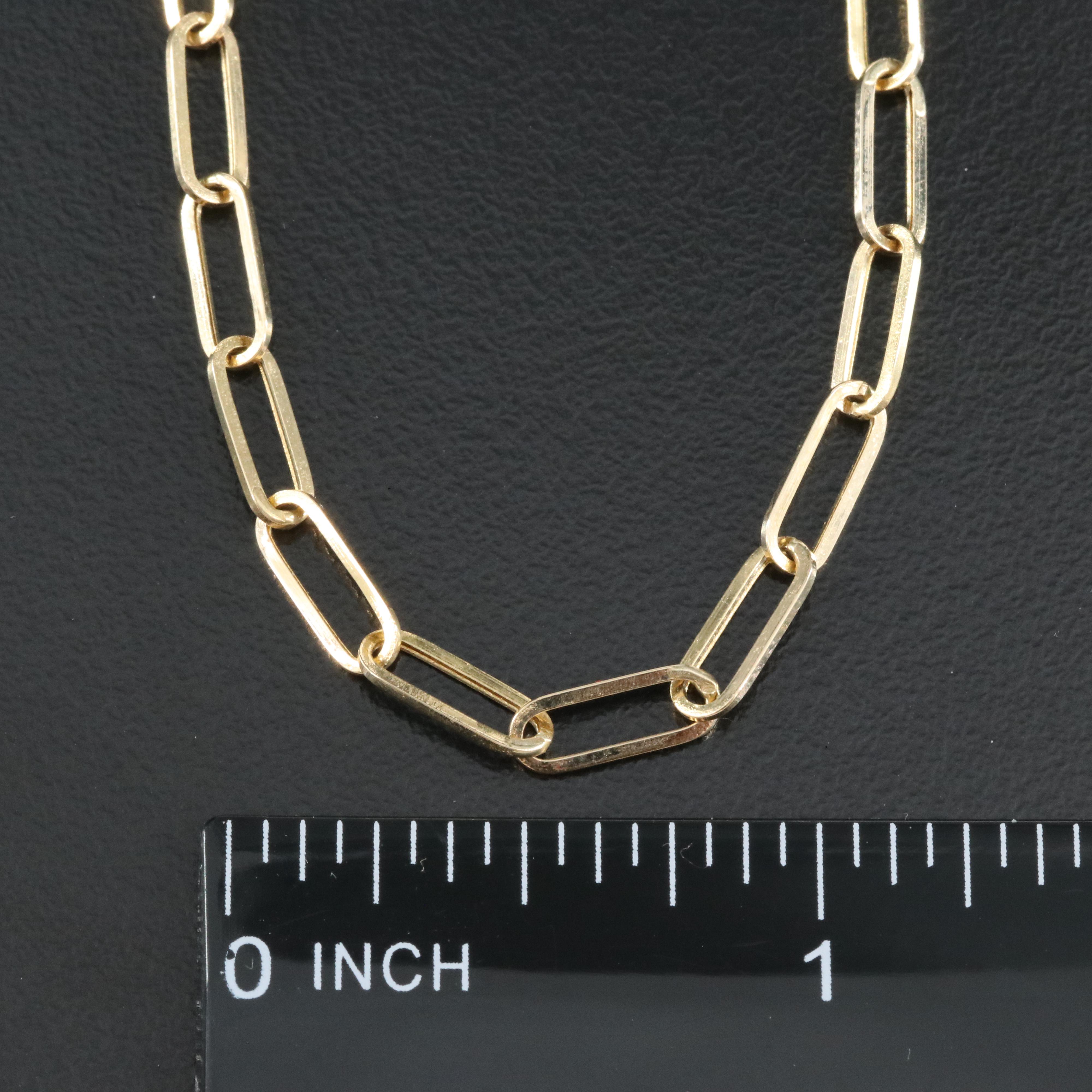 14K Paper Clip Chain EBTH