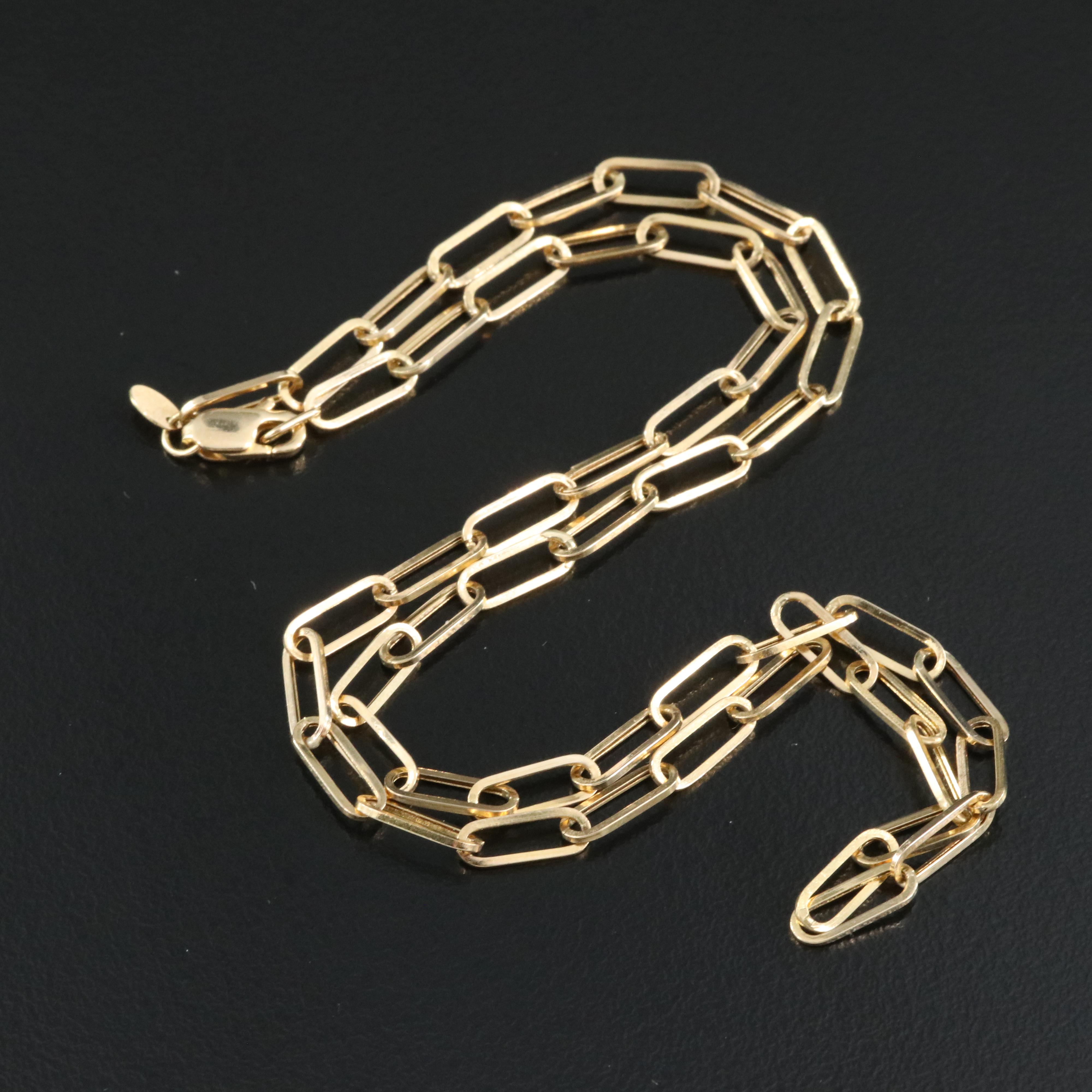 14K Paper Clip Chain EBTH