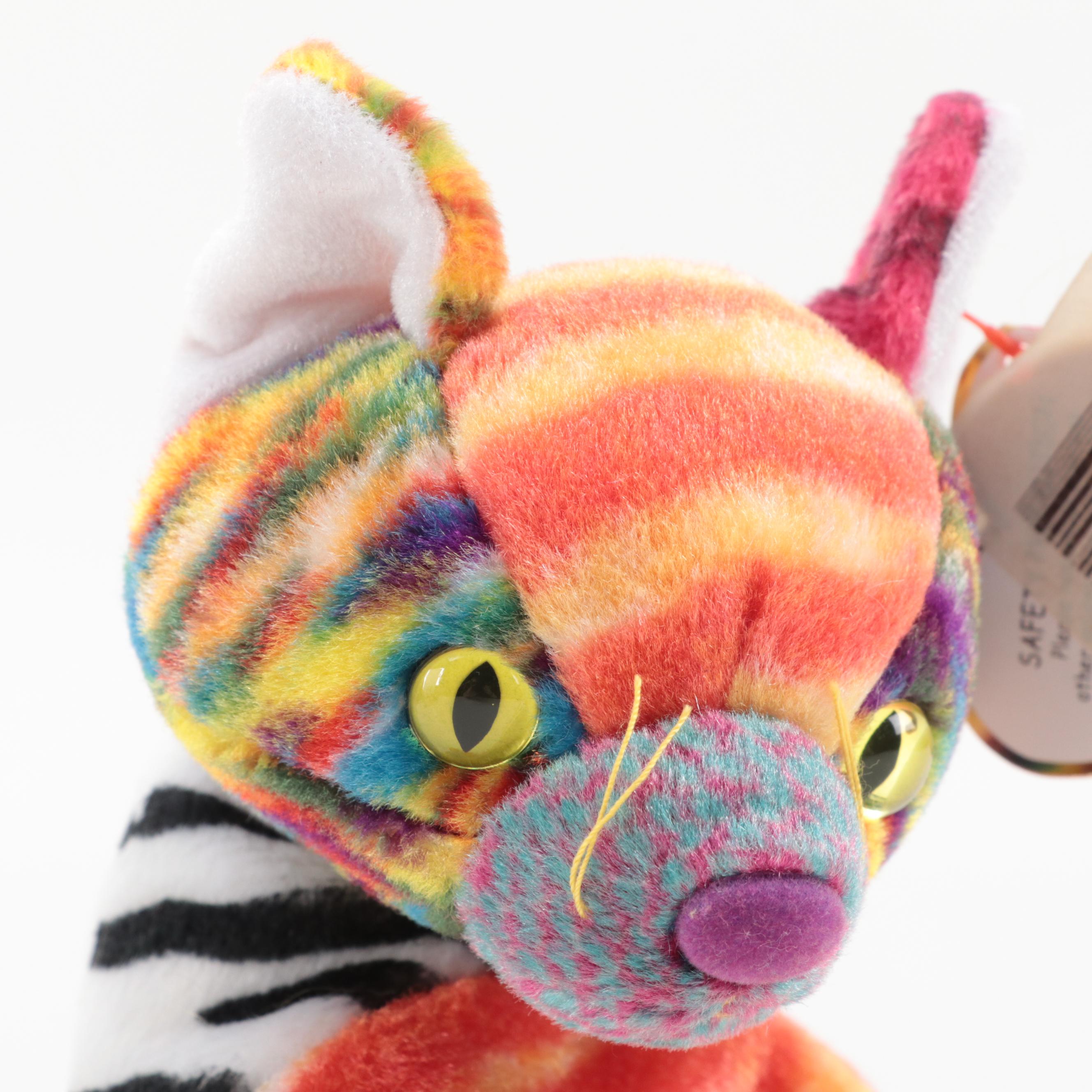 Ty Beanie Babies Including Color Me Beanie, Haunt, Kaleidoscope, and