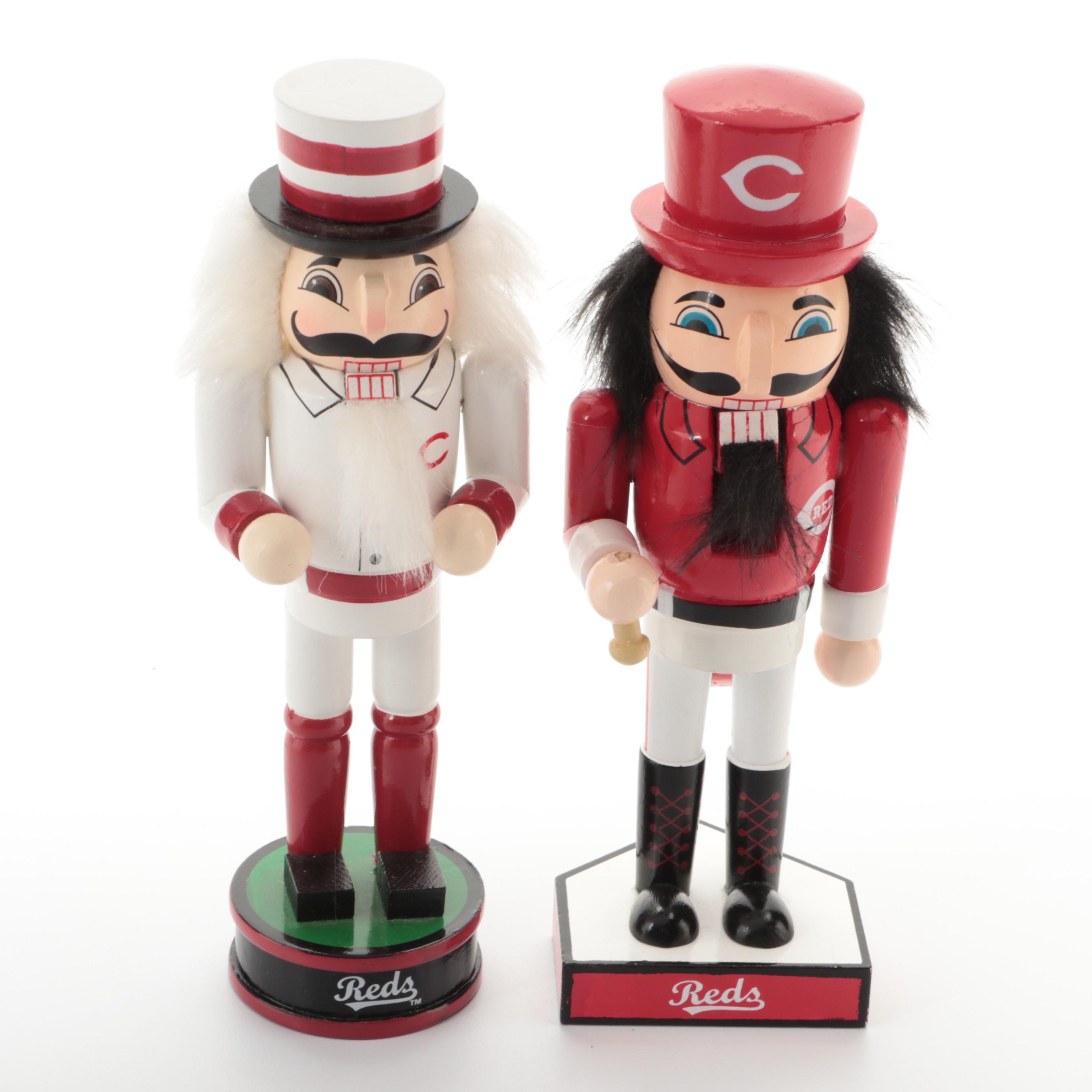 Cincinnati Reds Nutcrackers and Mugs EBTH