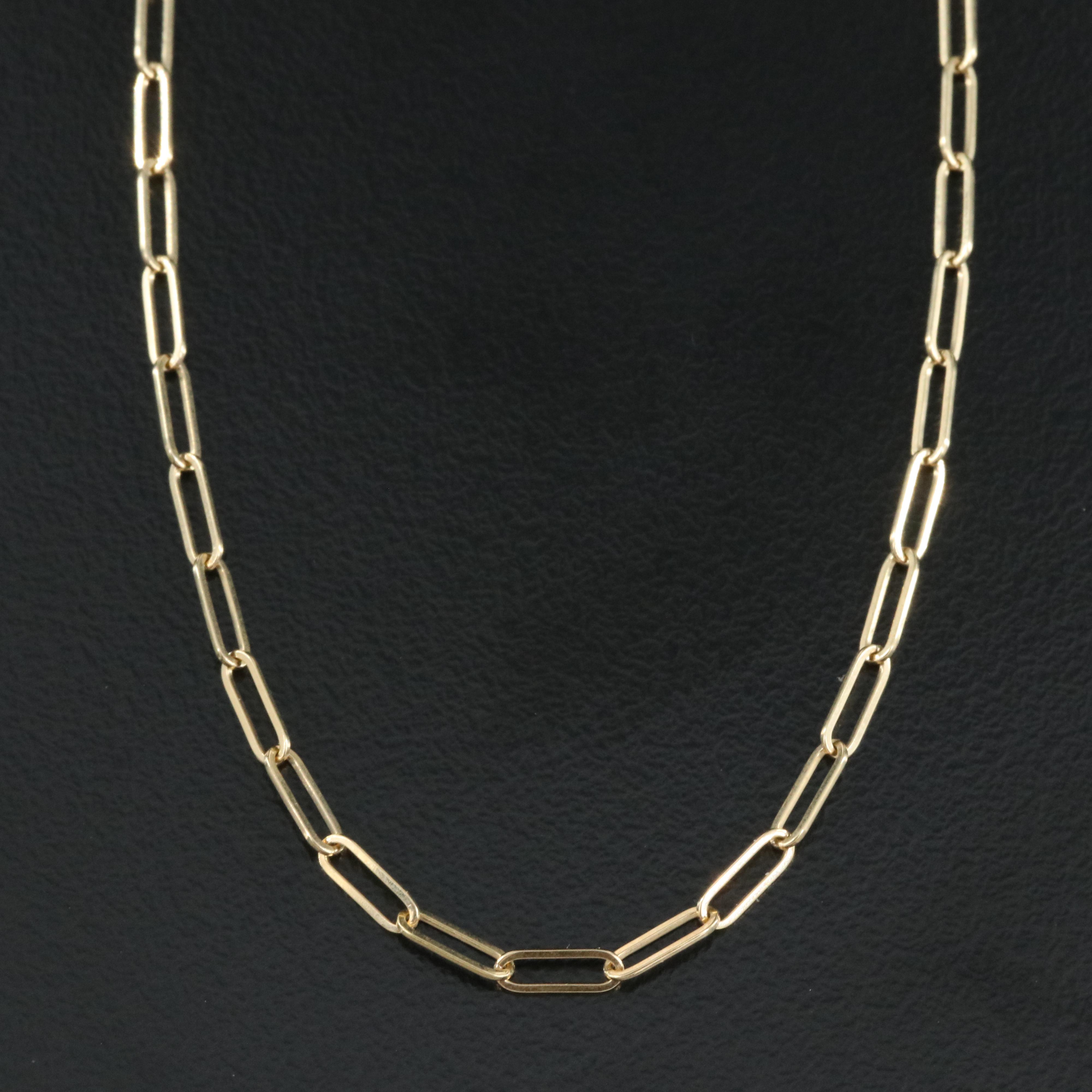 14K Paper Clip Chain EBTH