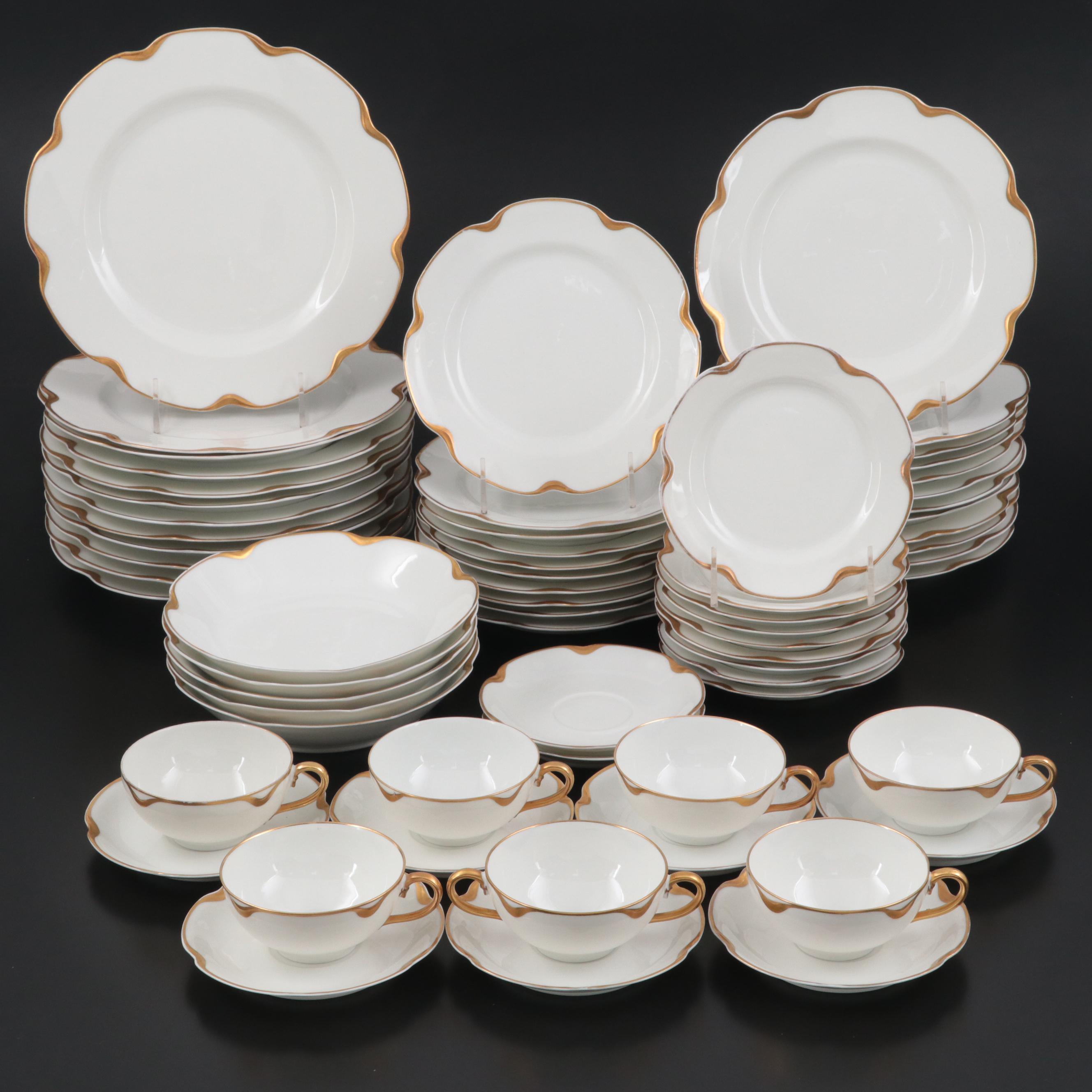 Haviland & Co. "Silver Anniversary" Porcelain Dinnerware, Early/Mid