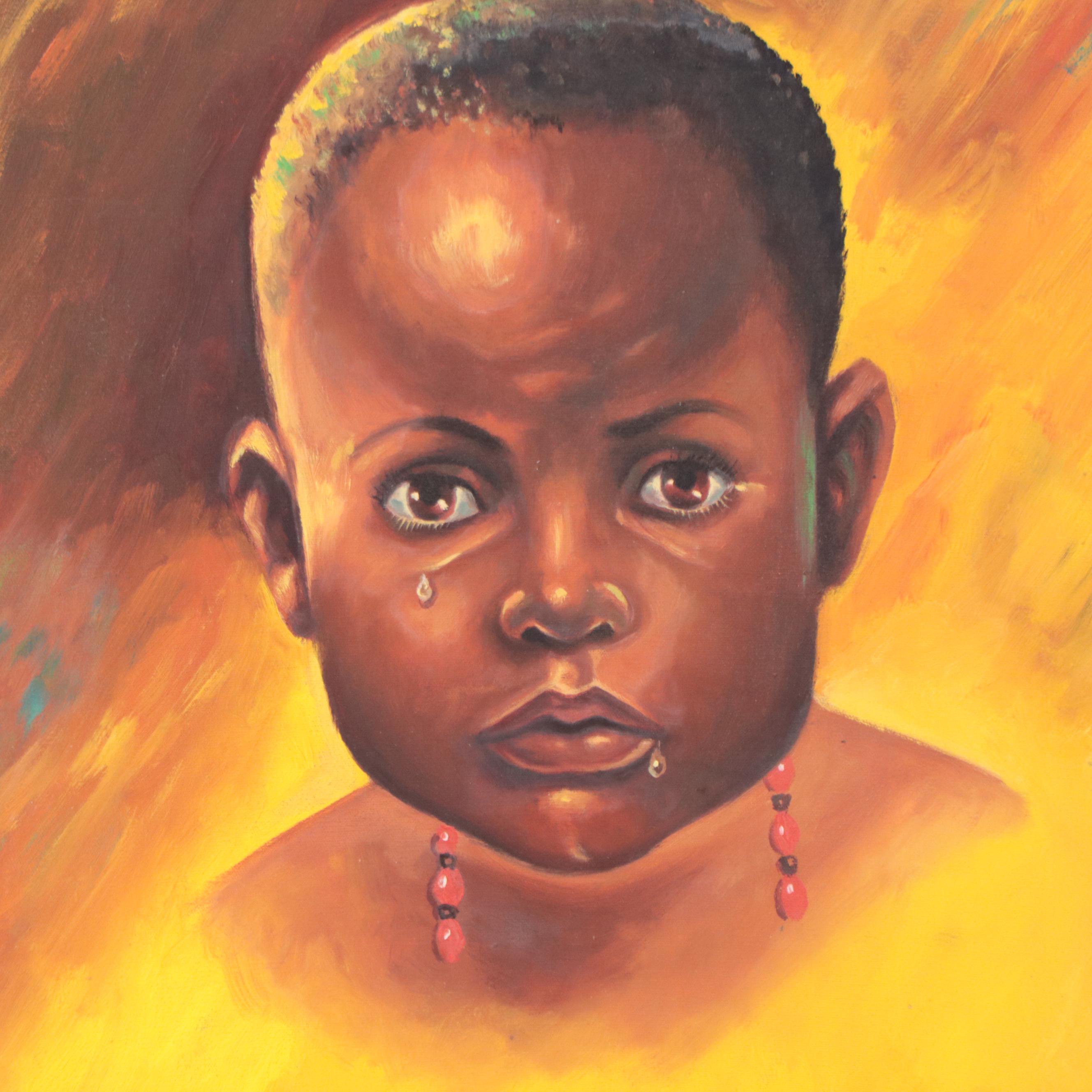 Oil Painting of Child Portrait EBTH