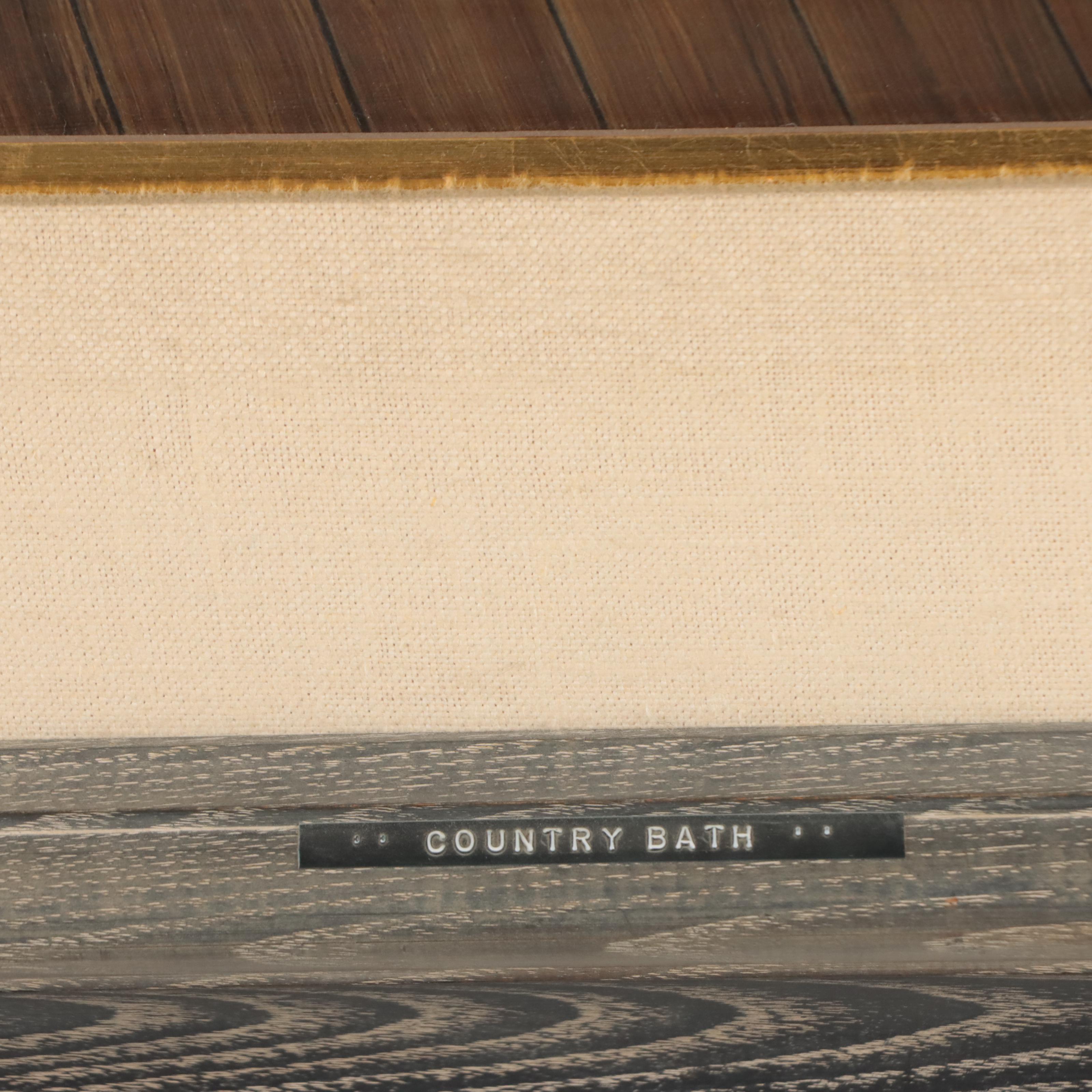 Joseph Manning Tempera Painting "Country Bath" EBTH