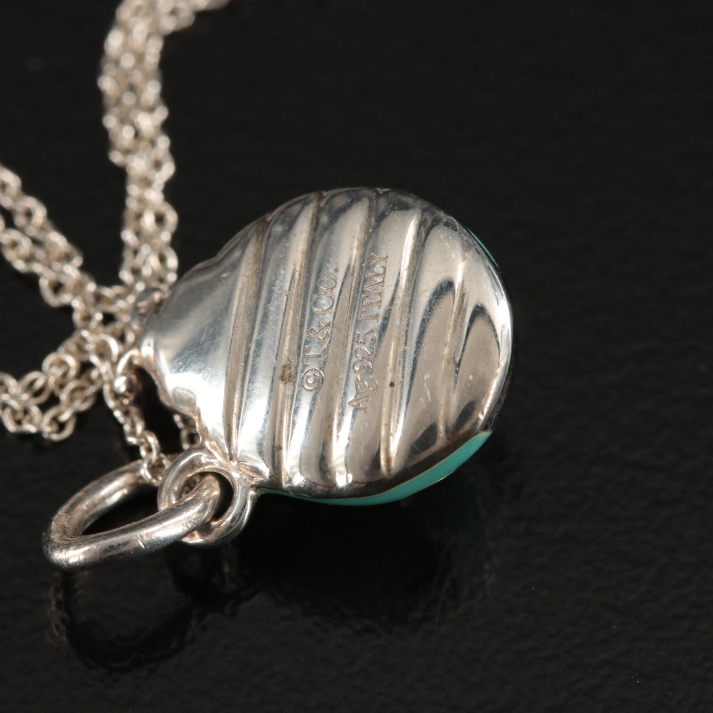 Tiffany & Co. Sterling Enamel Ladybug Charm Necklace EBTH