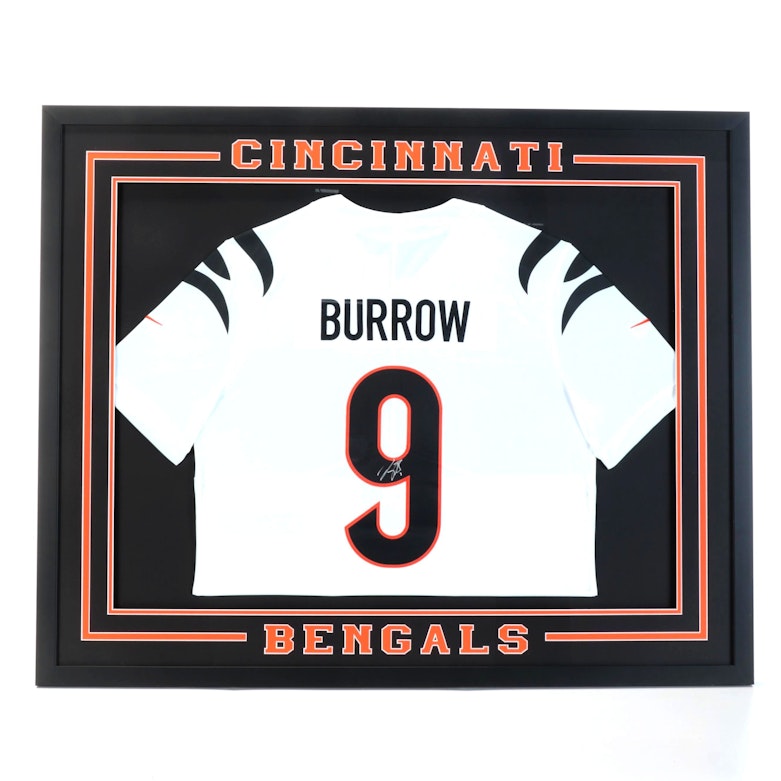 Joe Burrow Signed, Framed, and Matted Cincinnati Bengals Jersey
