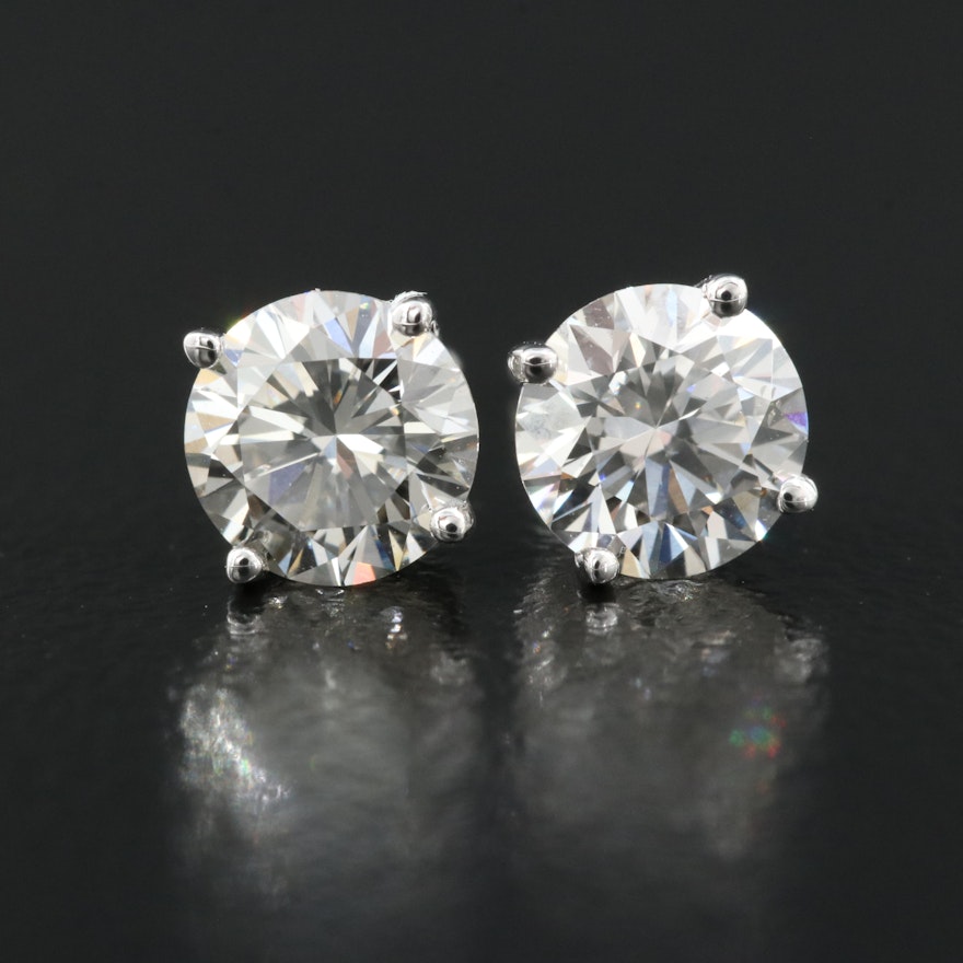 14K 1.11 CTW Lab Grown Diamond Stud Earrings
