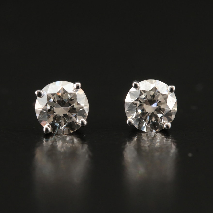 14K 1.16 CTW Lab Grown Diamond Stud Earring