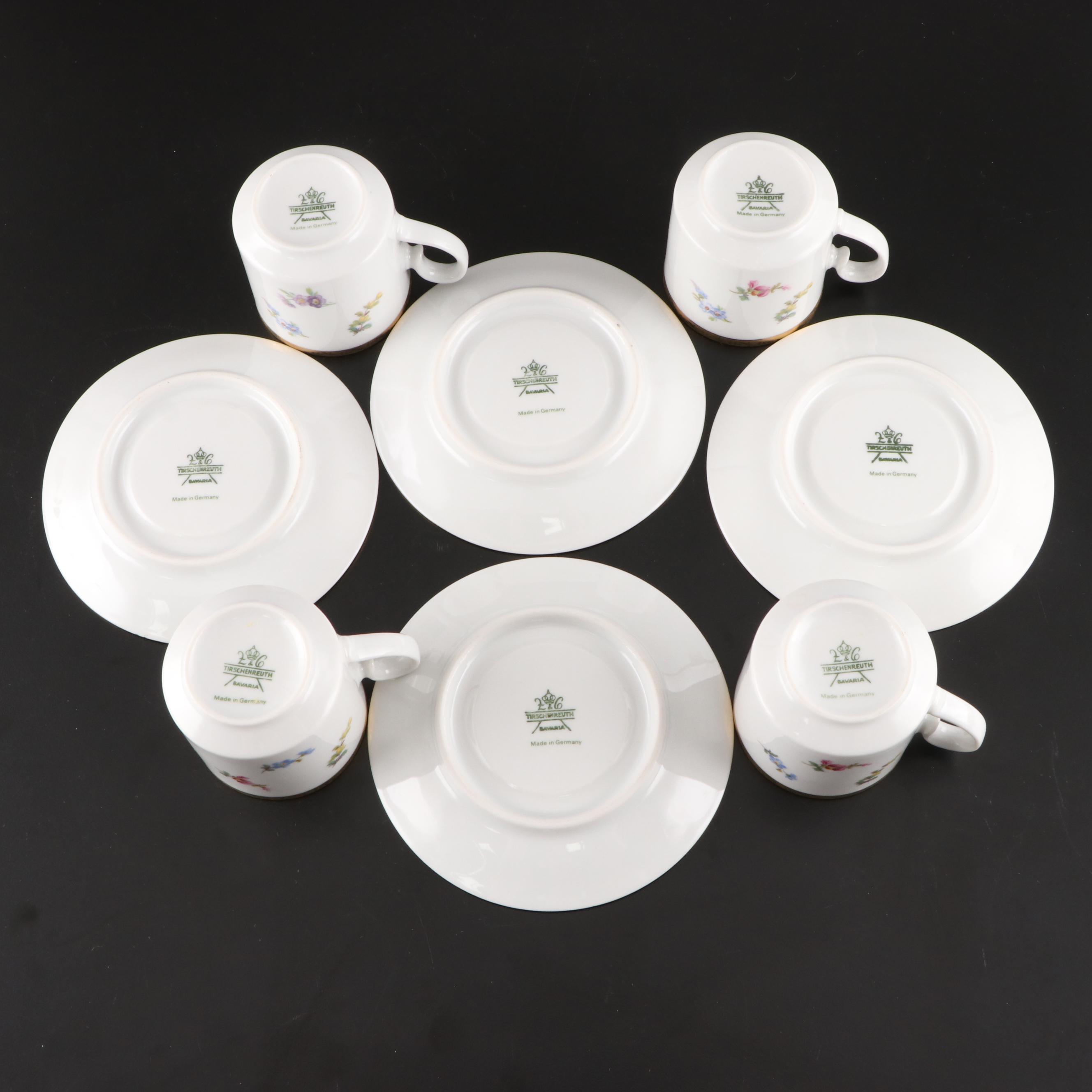 Assorted Vintage Decorative Serving Plates, Teacups, Sterling Teaspoons