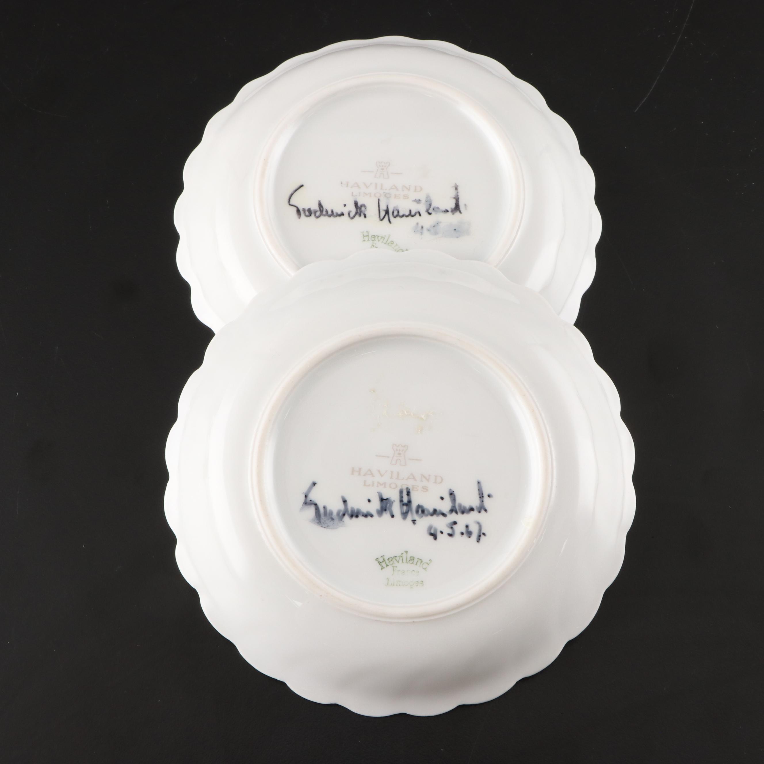 Assorted Vintage Decorative Serving Plates, Teacups, Sterling Teaspoons