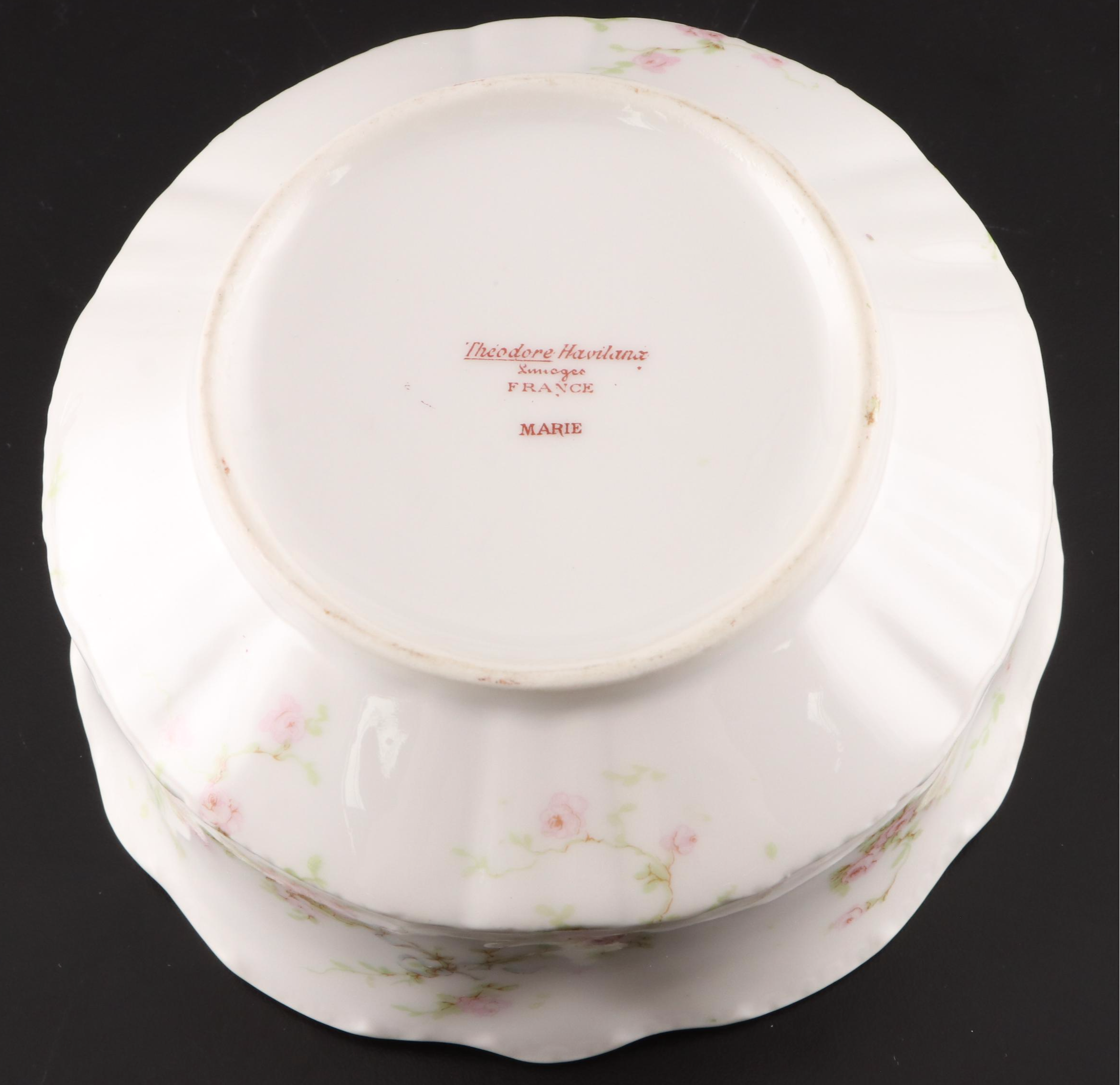 Assorted Vintage Decorative Serving Plates, Teacups, Sterling Teaspoons