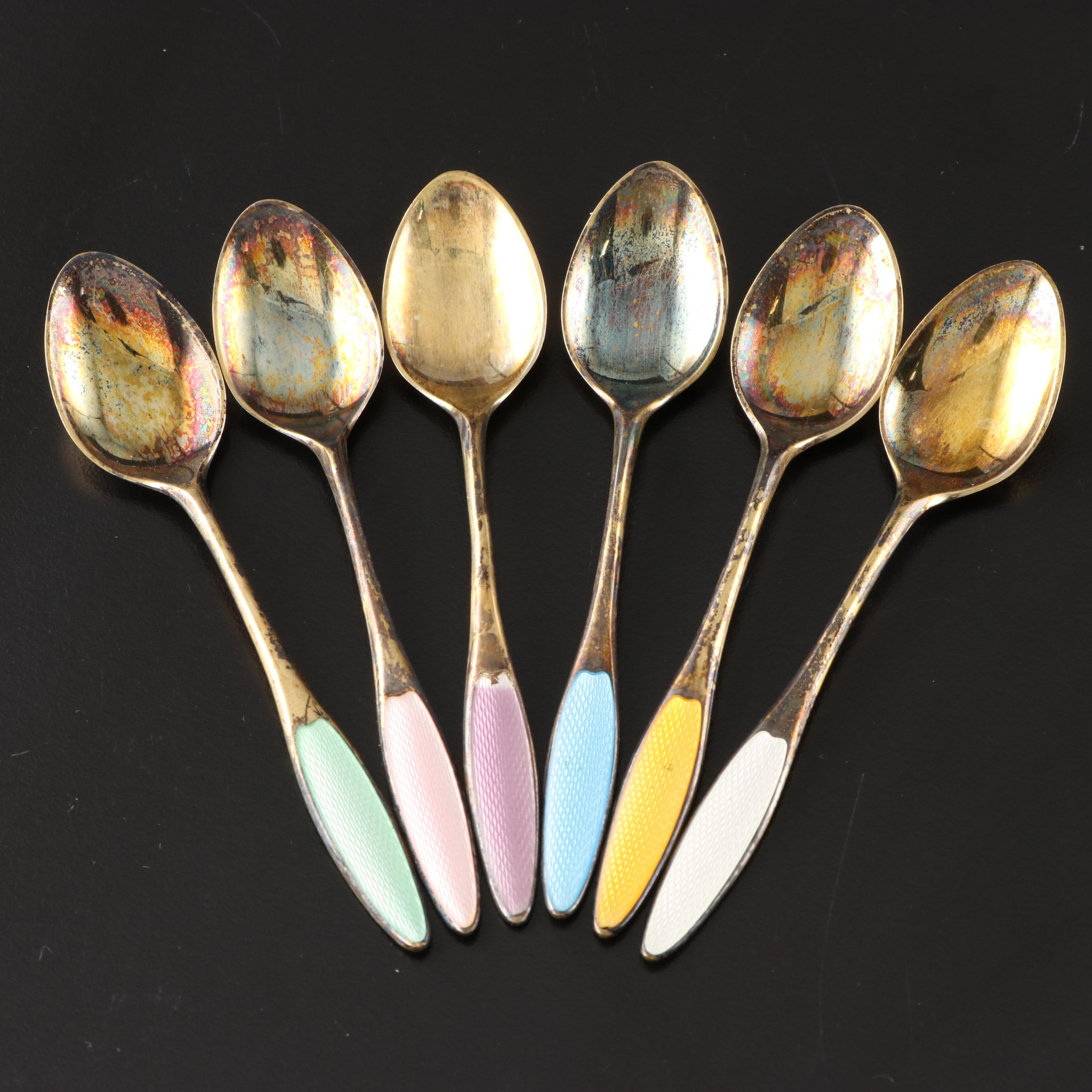 Assorted Vintage Decorative Serving Plates, Teacups, Sterling Teaspoons