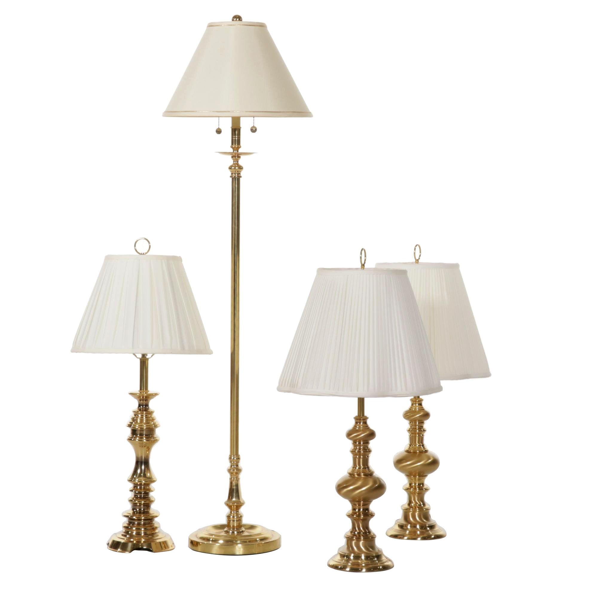 Bombay Company and Other Brass Table and Floor Lamps EBTH