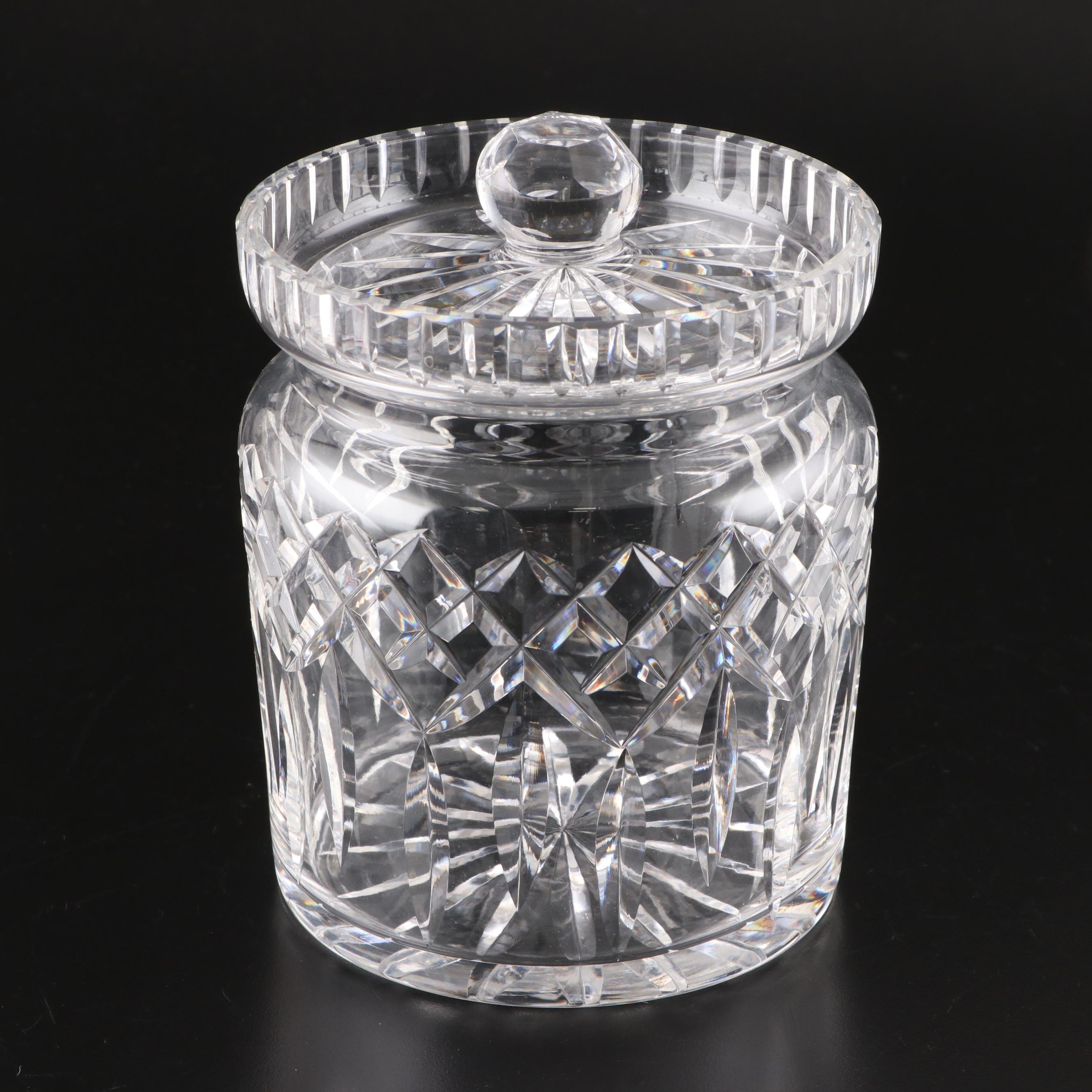 American Brilliant Style Cut Glass Compote with Cut Glass and Crystal