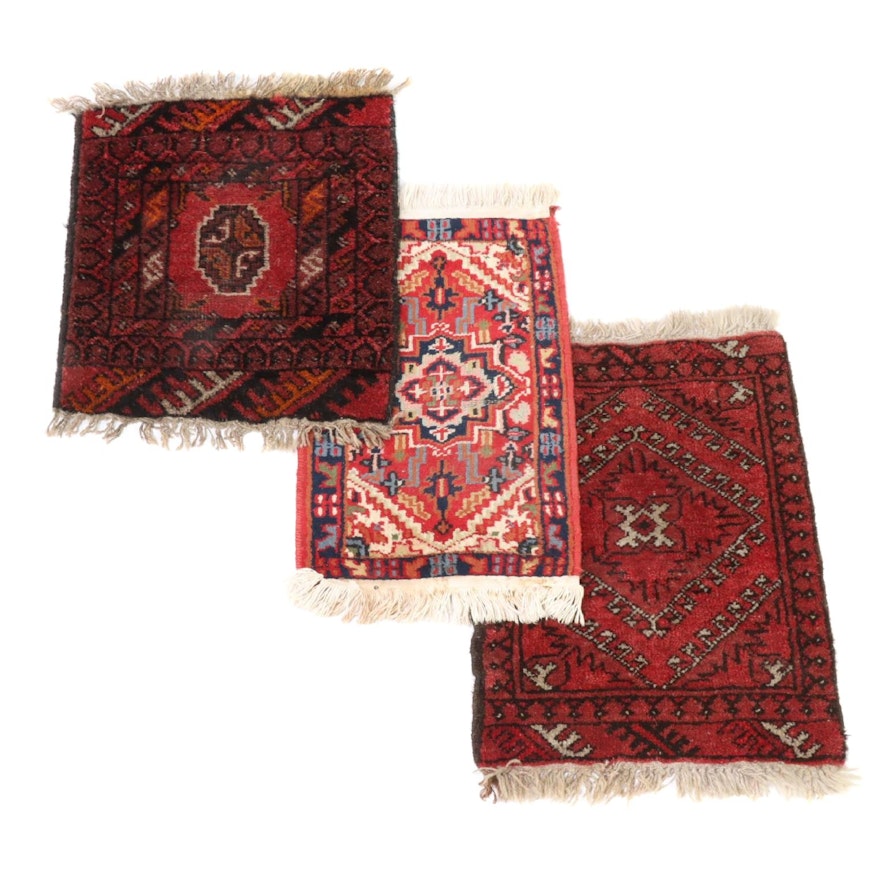 Three Hand-Knotted Indo-Persian and Afghan Accent Rugs