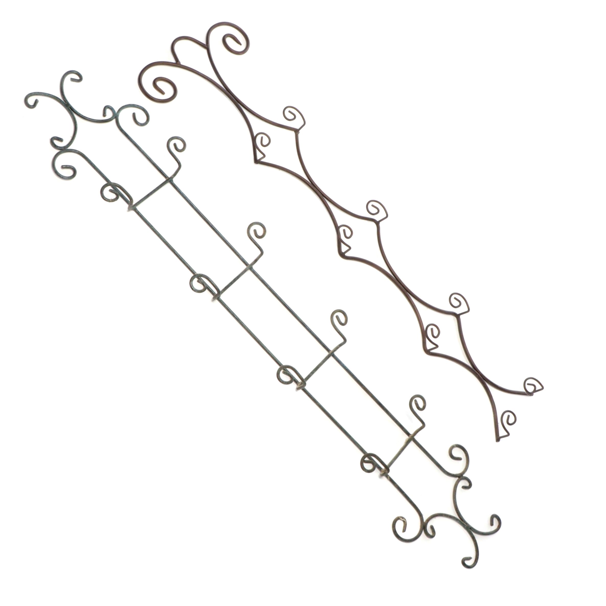 Wrought Iron Wall Mount Plate Racks EBTH