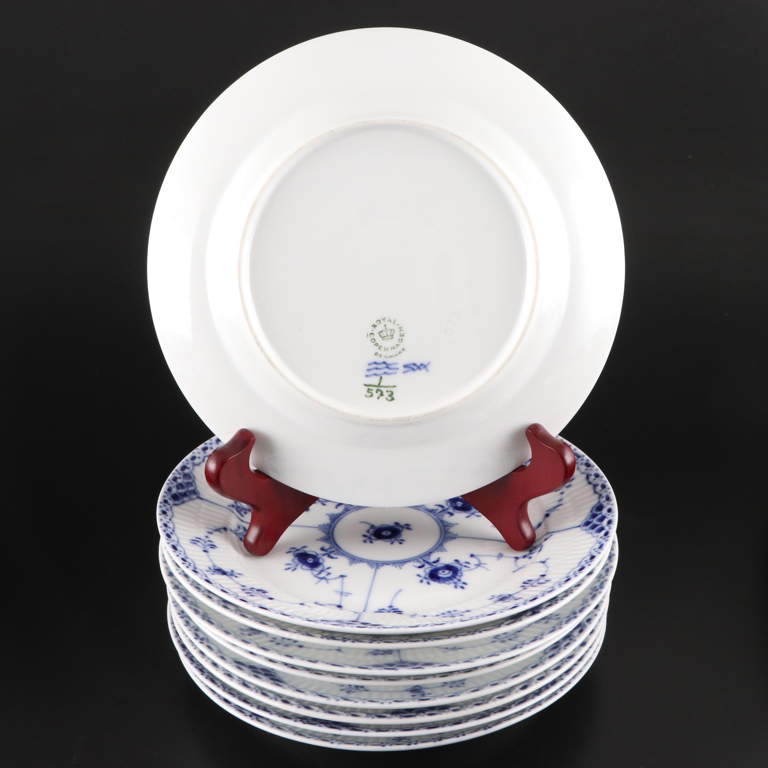 Royal Copenhagen "Blue Fluted" Porcelain Dinnerware and Coffee Service
