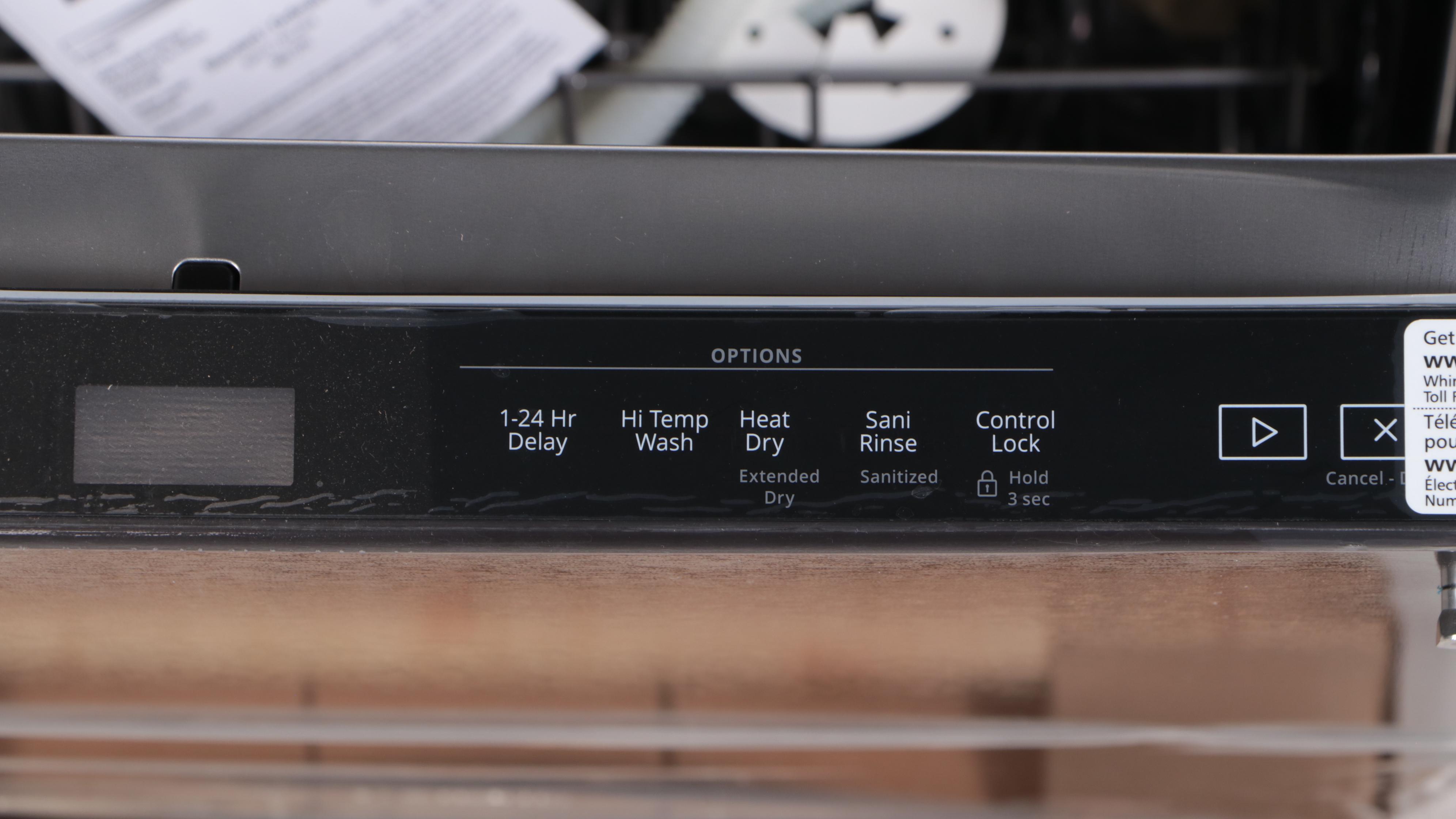 Whirlpool 24" BuiltIn Dishwasher with Black Stainless Steel Tub EBTH