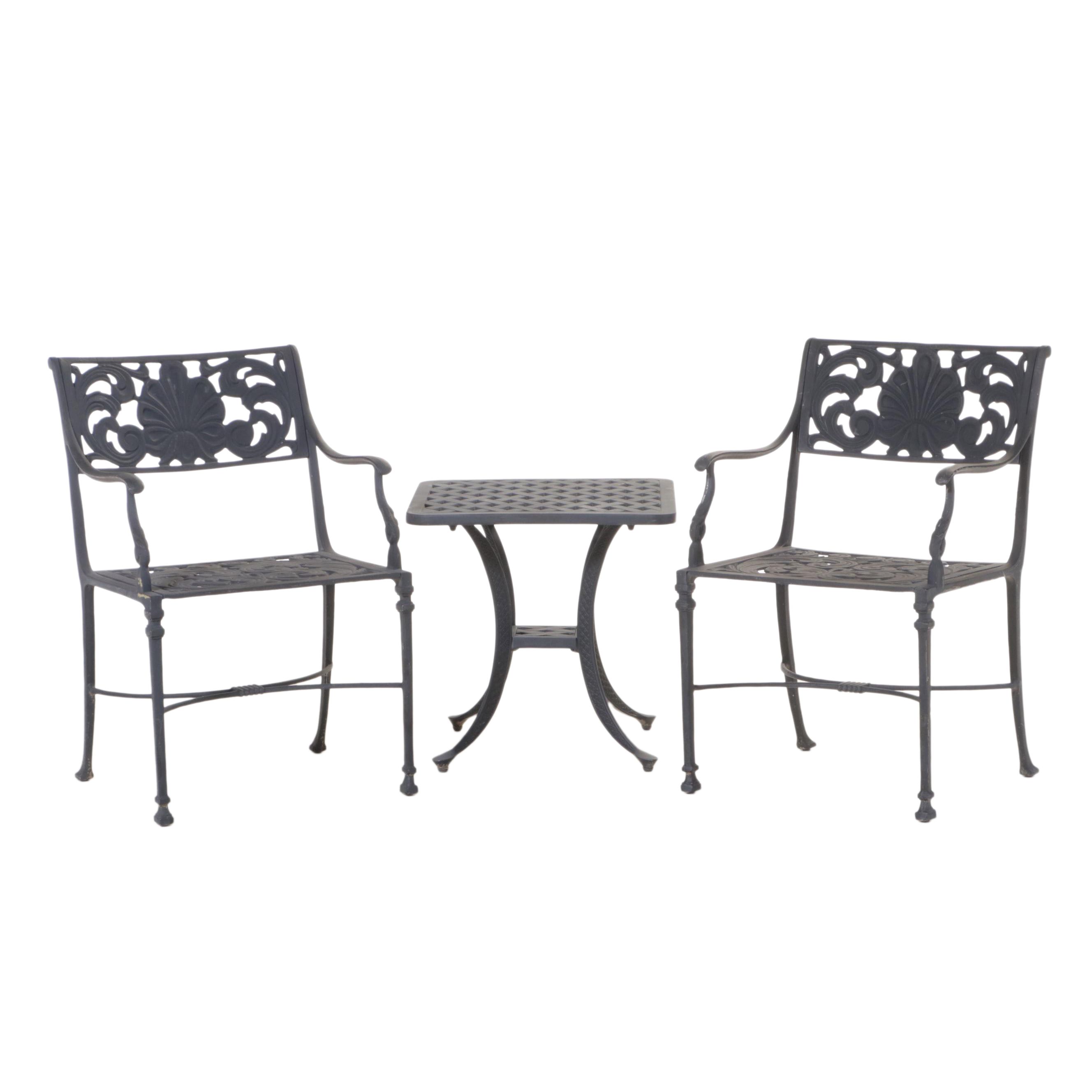 ThreePiece Cast Aluminum Patio Conversation Set, Incl. Outdoor