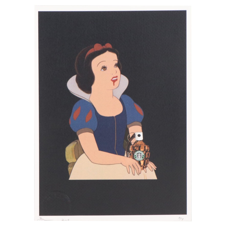 Death NYC Pop Art Graphic Print of Snow White, 2019