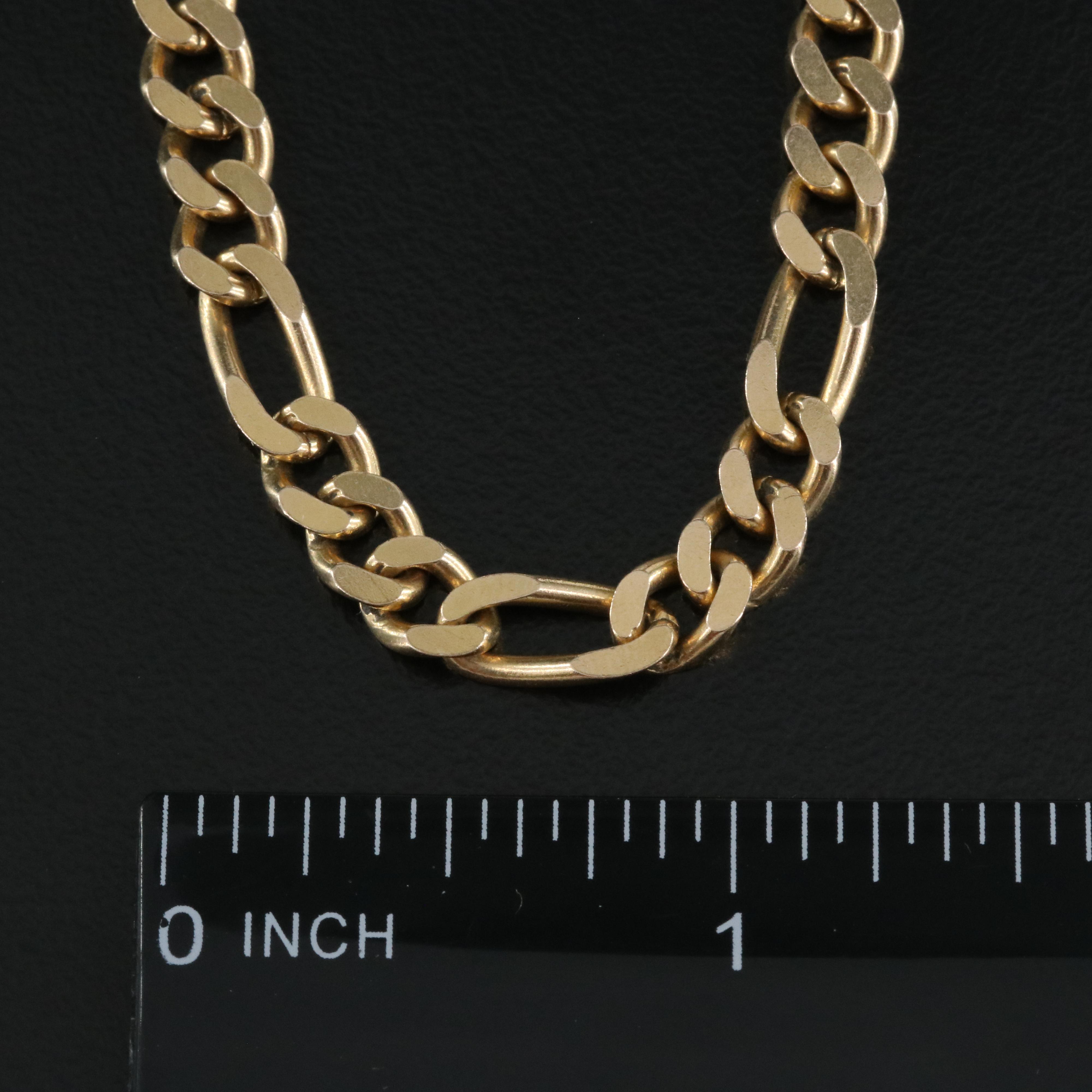 Italian 14K Figaro Chain EBTH
