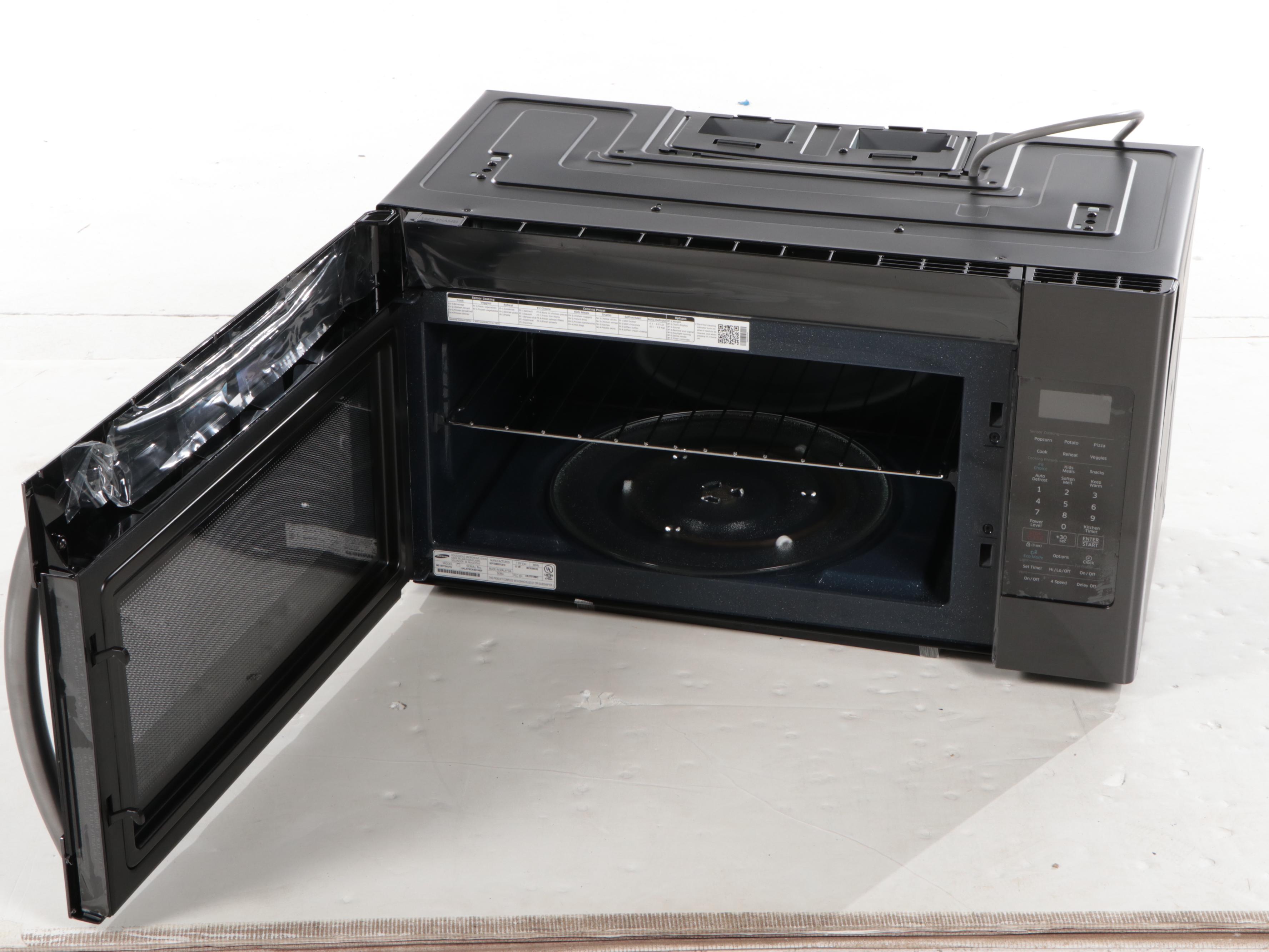 Samsung Black Stainless Steel OvertheRange Microwave EBTH